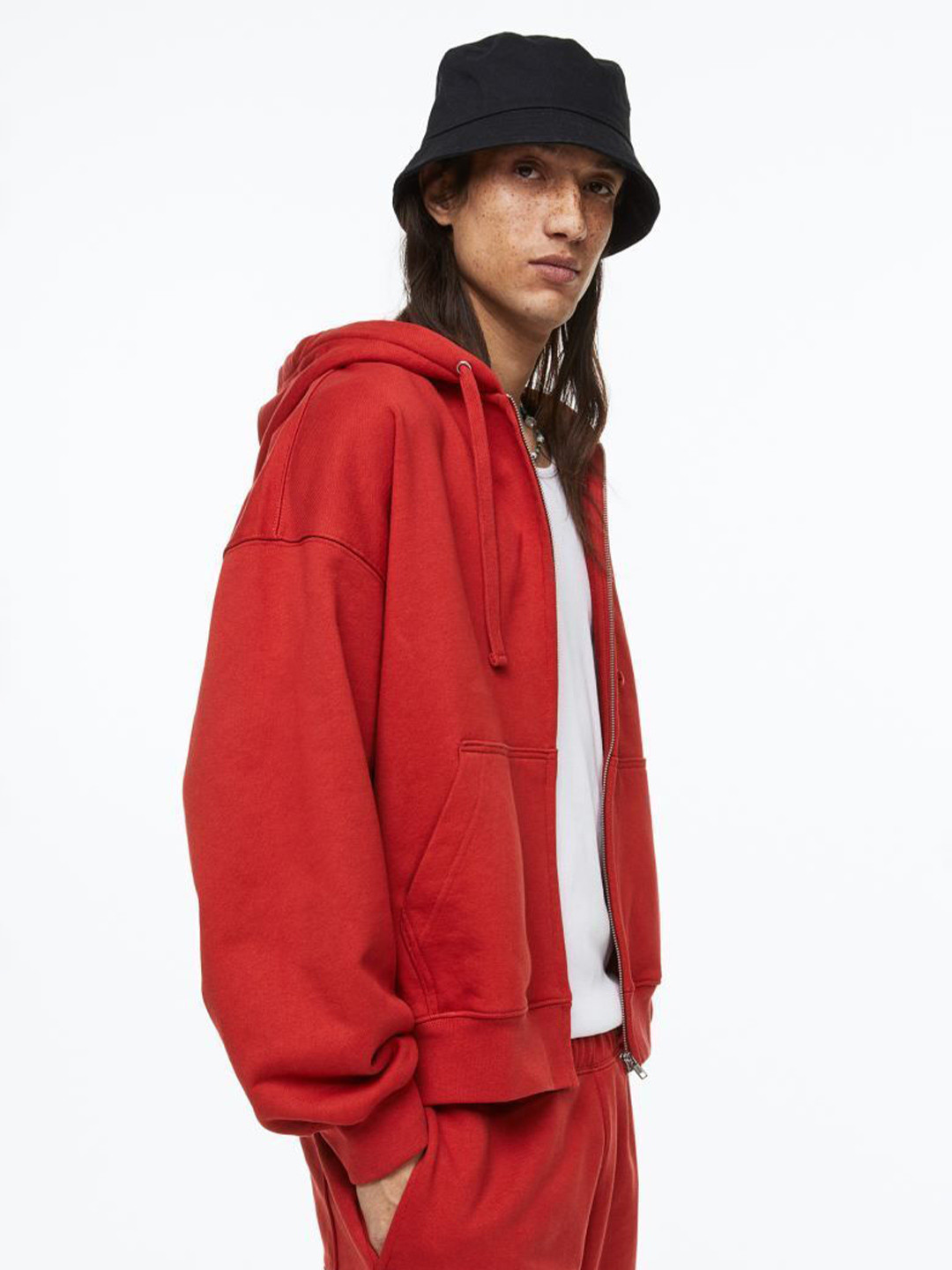 PAKLON Men Solid Hooded Front-Open Sweatshirt