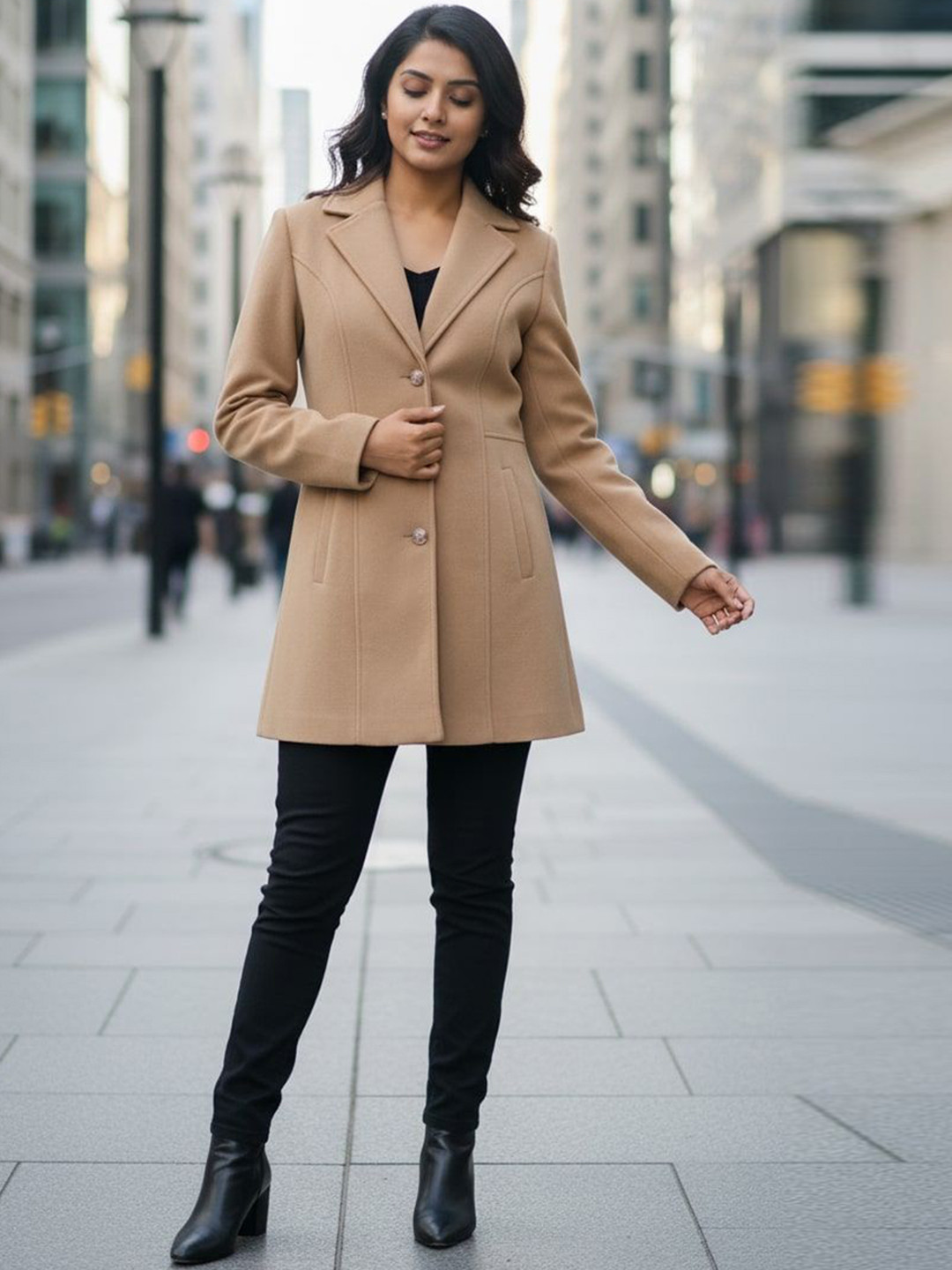 The Roadster Lifestyle Co Long Length Full Sleeve Coat