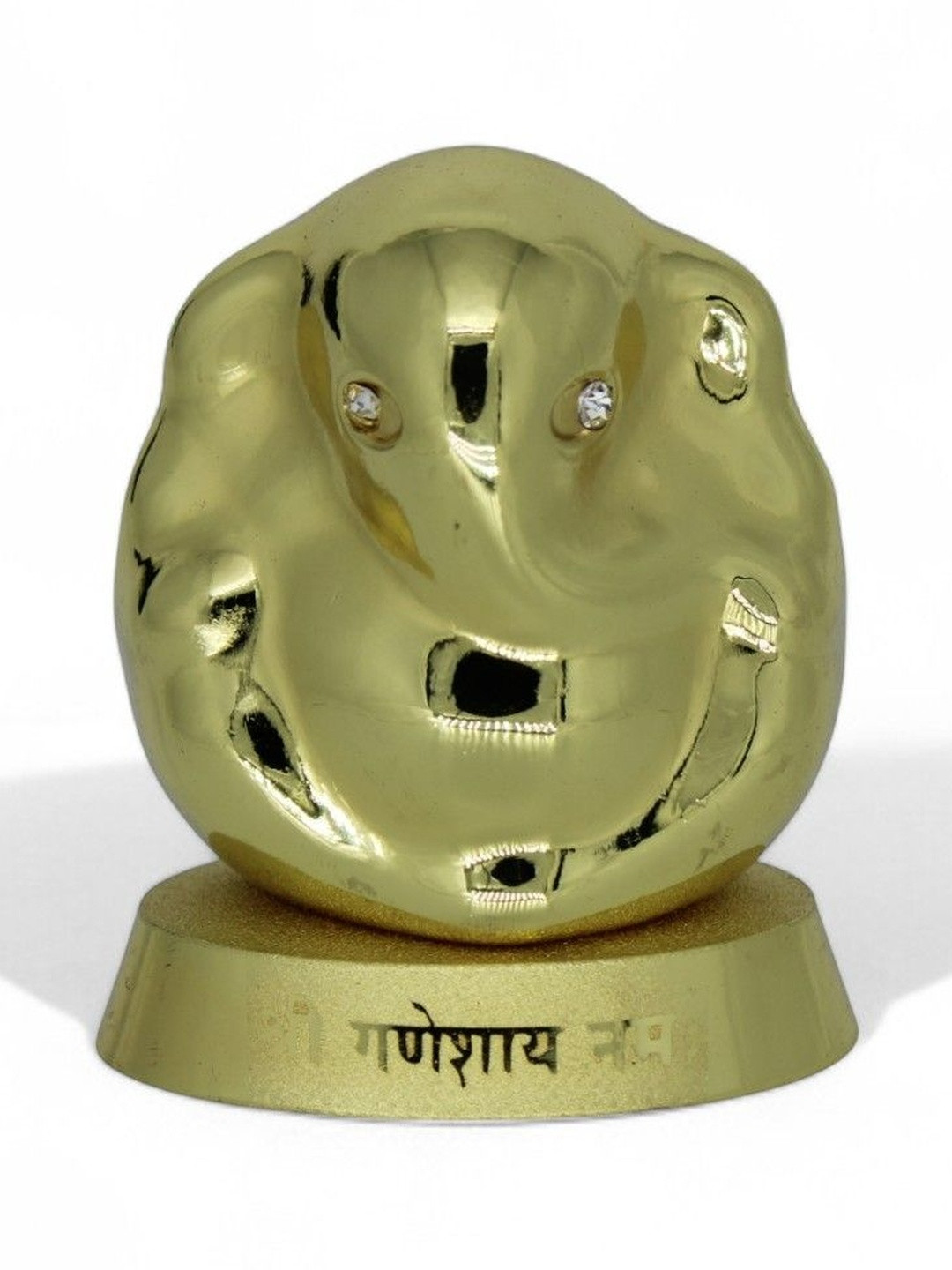 Adhvik Gold-Toned Lord Aaram Rest Ganesha Idol Showpiece