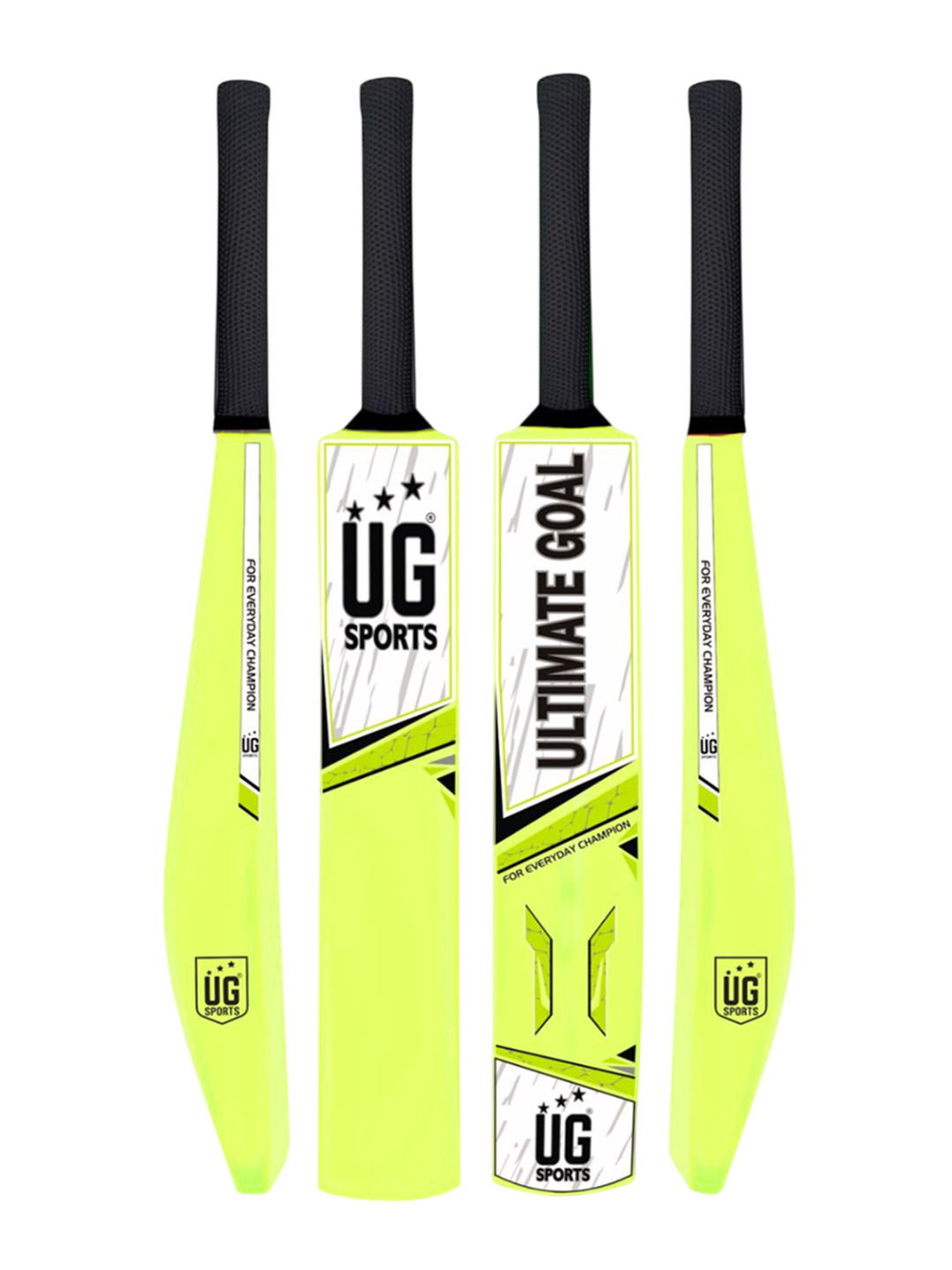 UG SPORTS KIds Plastic Cricket Bat With UV Artwork & Soft Cushion Grip