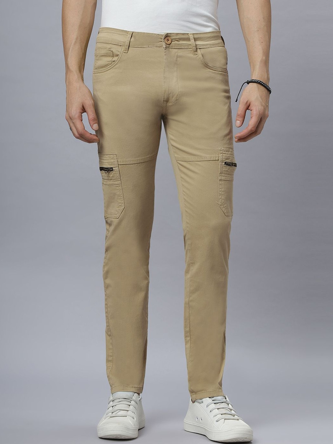 HO BINDAASS Men Easy Wash Cargo Trousers