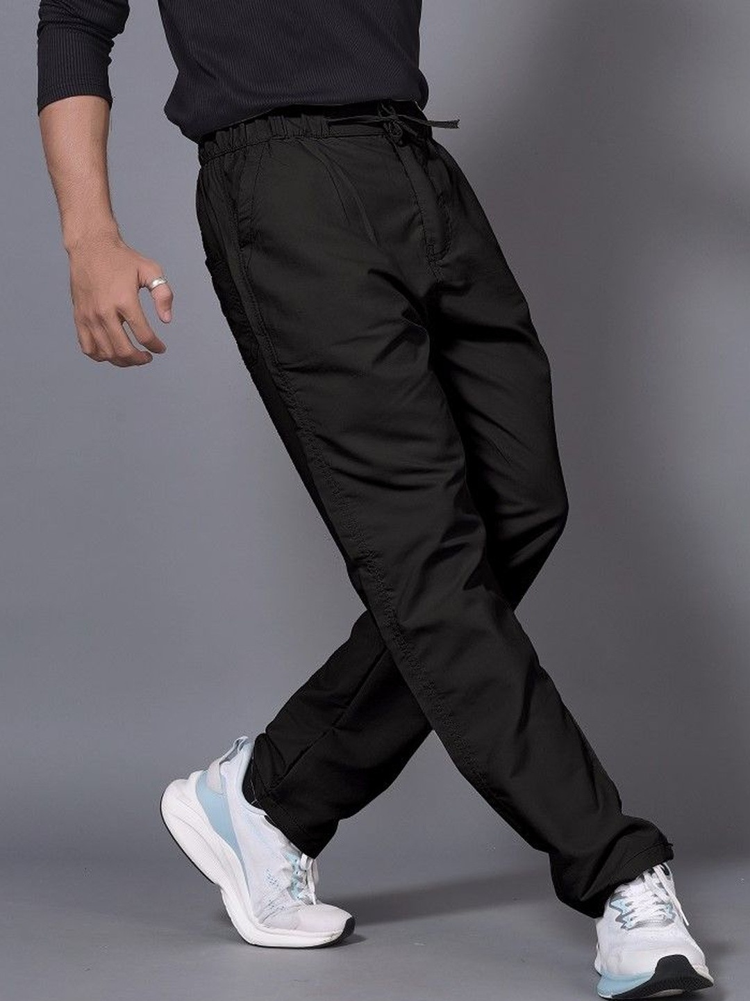 ADITYA TRADE LINK Men Regular Fit Mid-Rise Relaxed Trousers