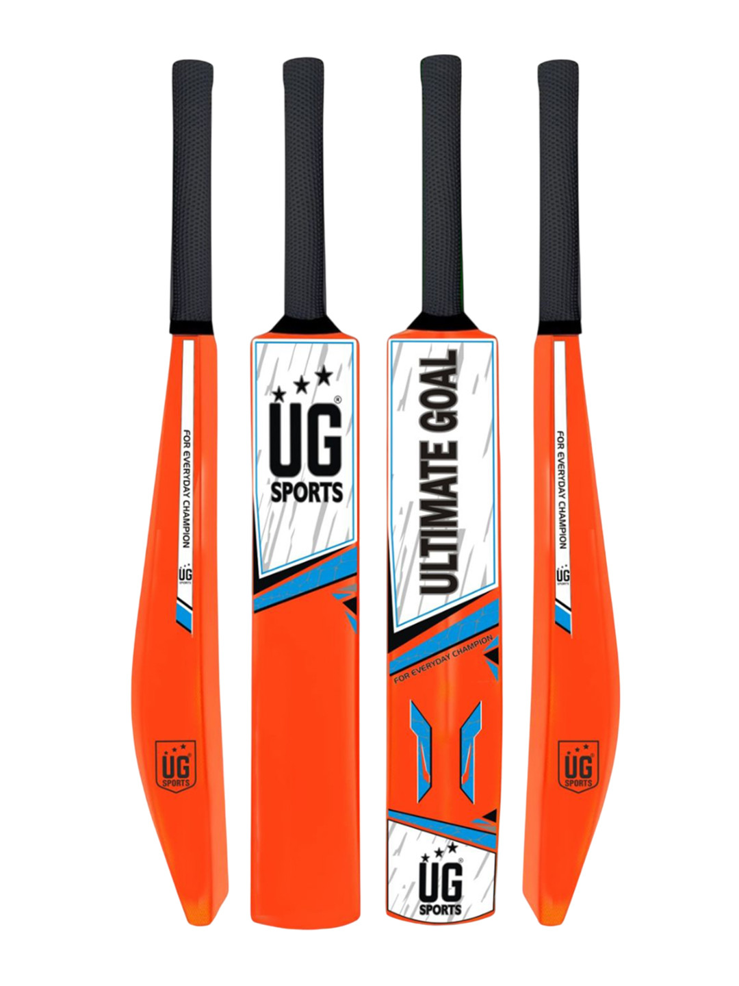 UG SPORTS Kids Light weight Poplar Willow Cricket Bat With UV Artwork & Soft Cushion Grip