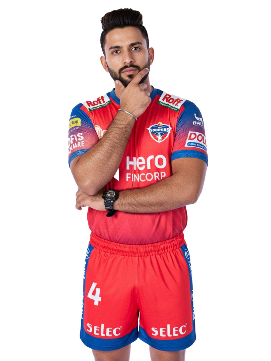 playR Unisex UP Yoddhas - PKL 2025 Printed Dri-FIT T-shirt