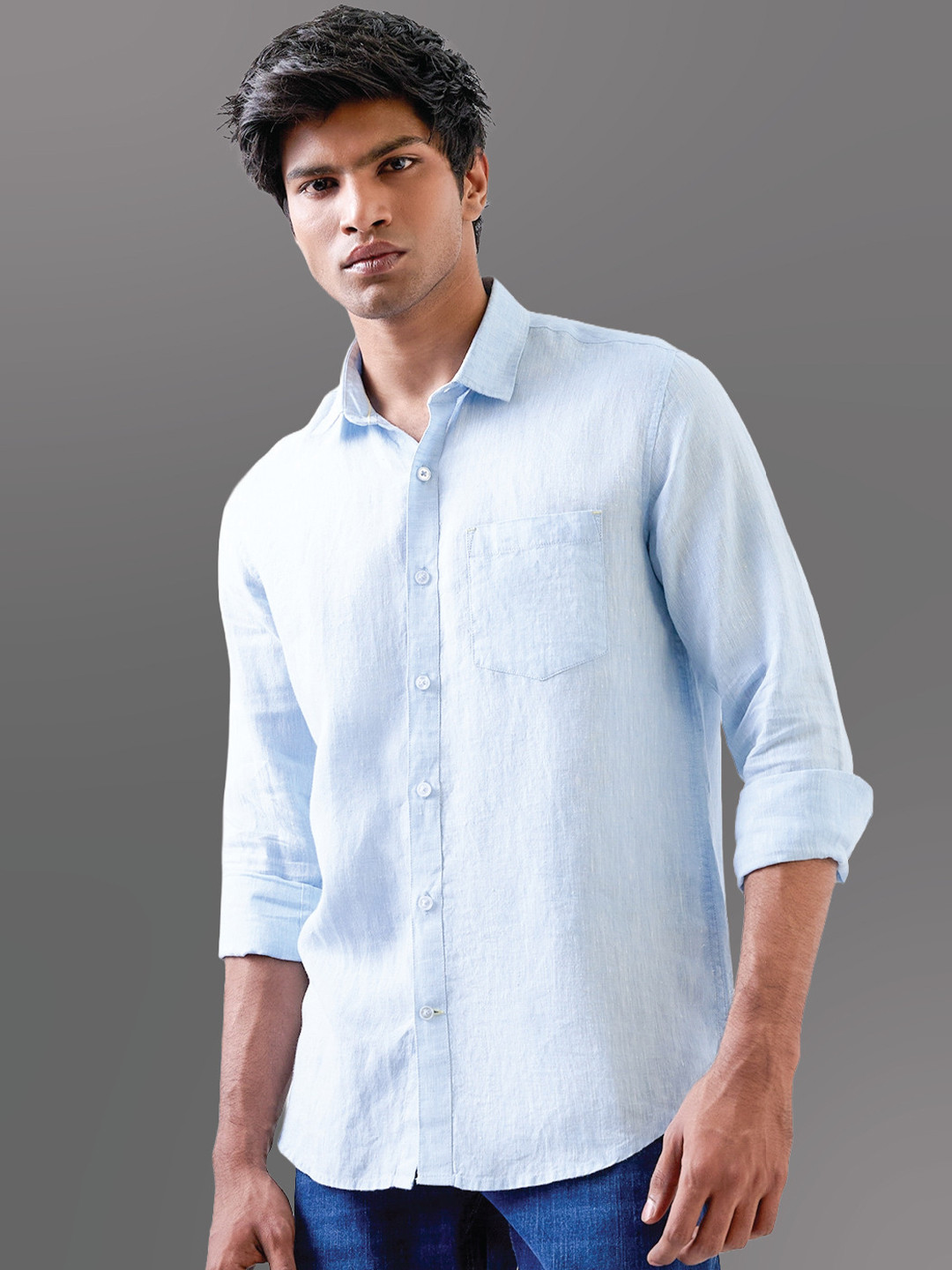 Indiqlo Men Indian Linen Casual Shirt
