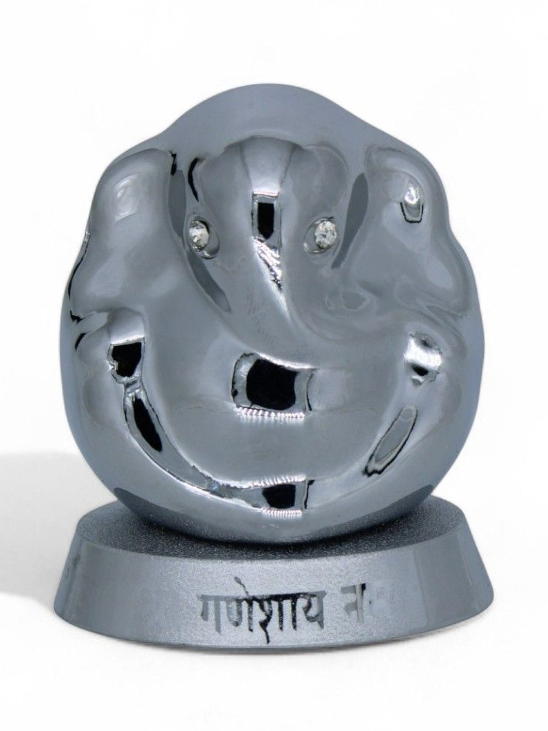 Adhvik Silver-Toned Lord Ganesha Idol Showpiece