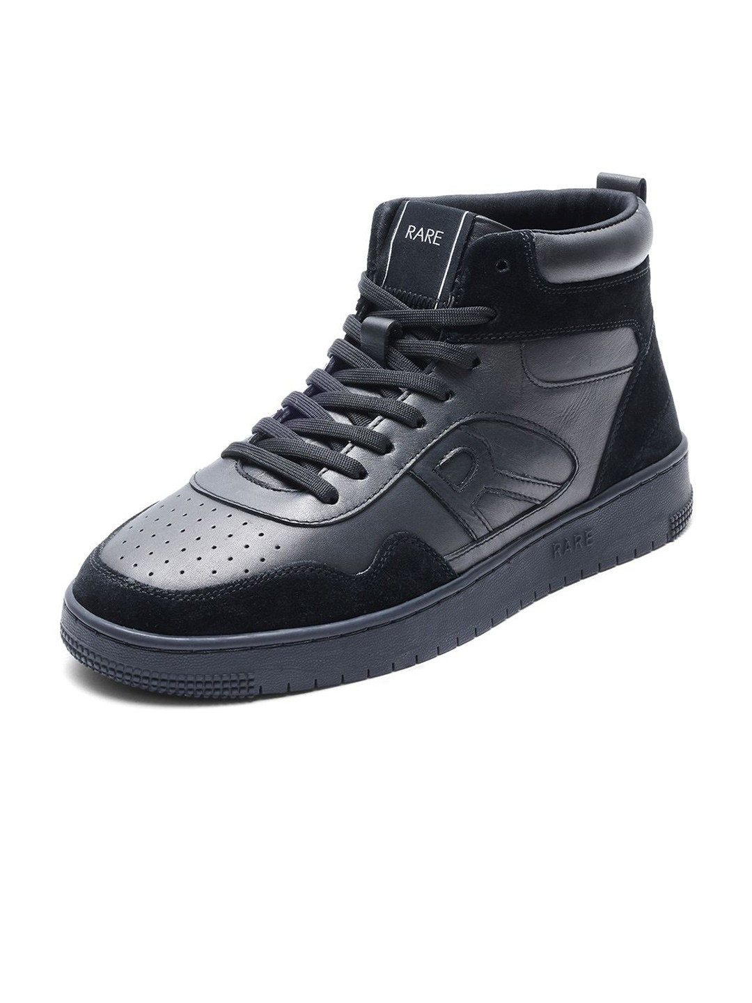 RARE RABBIT Men Leather Flatform Regular Boots