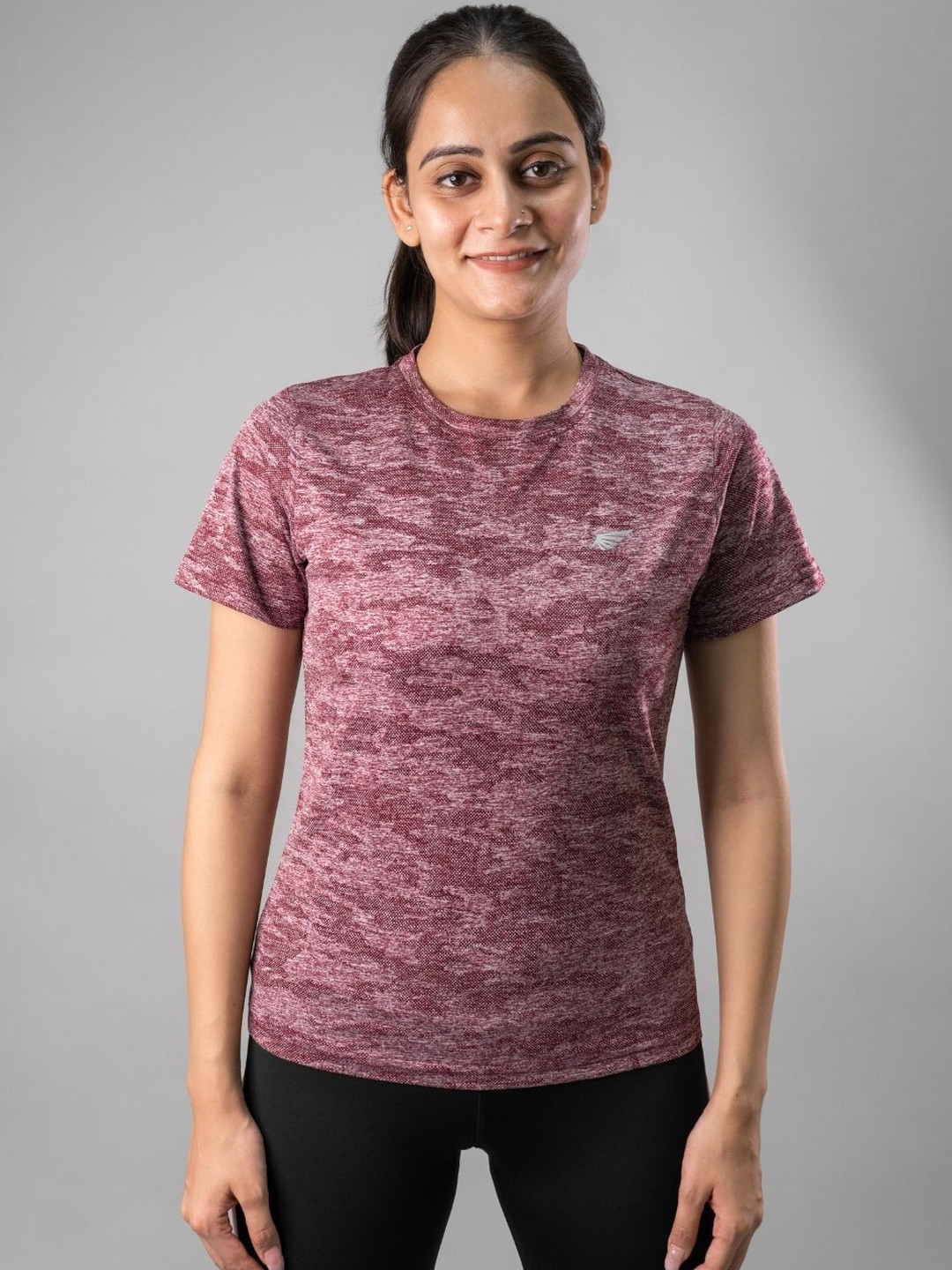 FLURR Women Polyester Regular Fit T-shirt