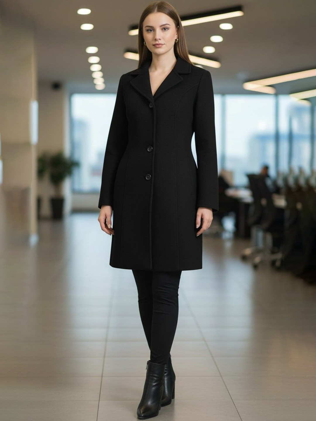The Roadster Lifestyle Co Women Long Length Full Sleeve Coat