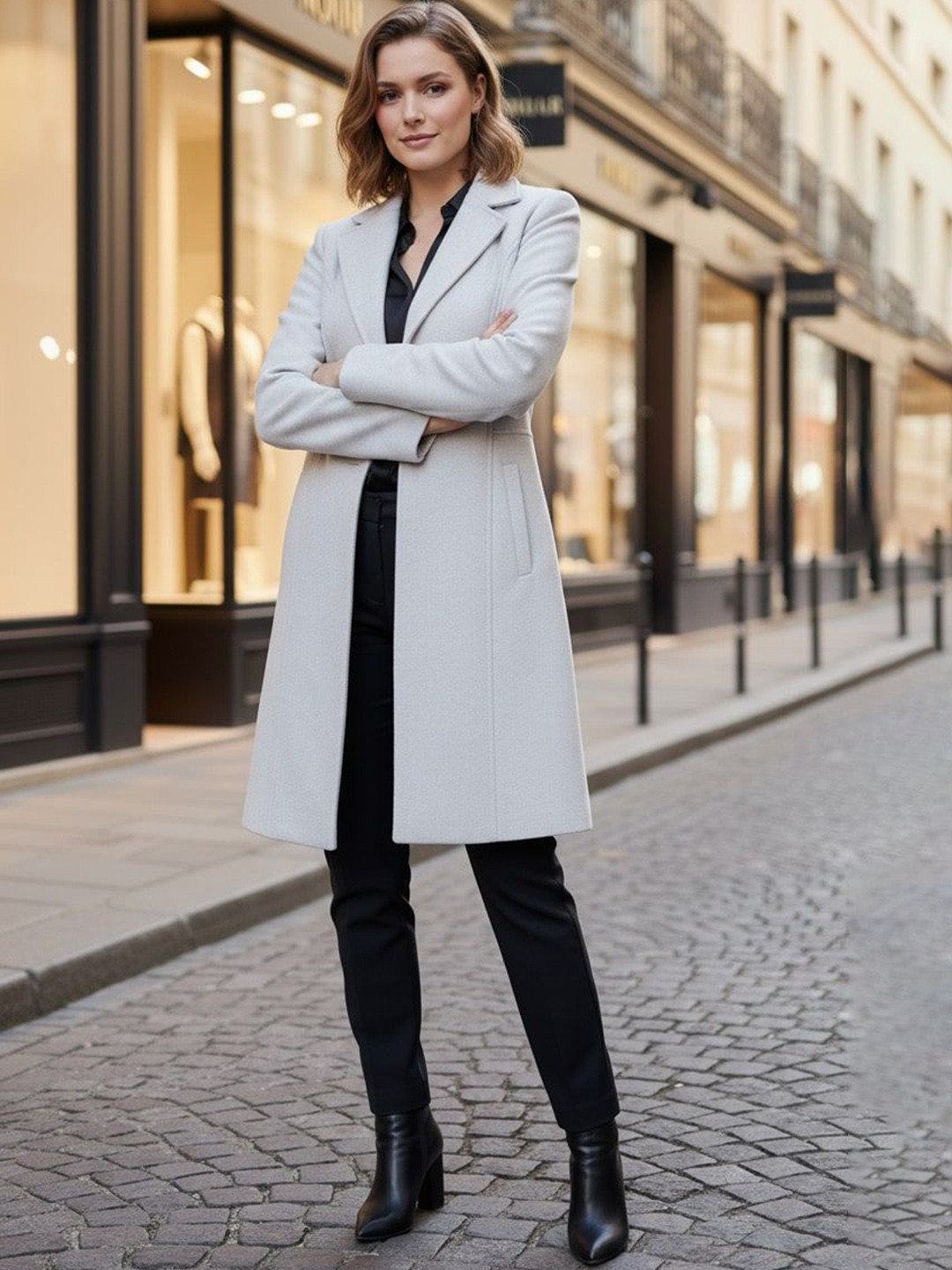 The Roadster Lifestyle Co. Women Long Length Full Sleeve Regular Fit Coat