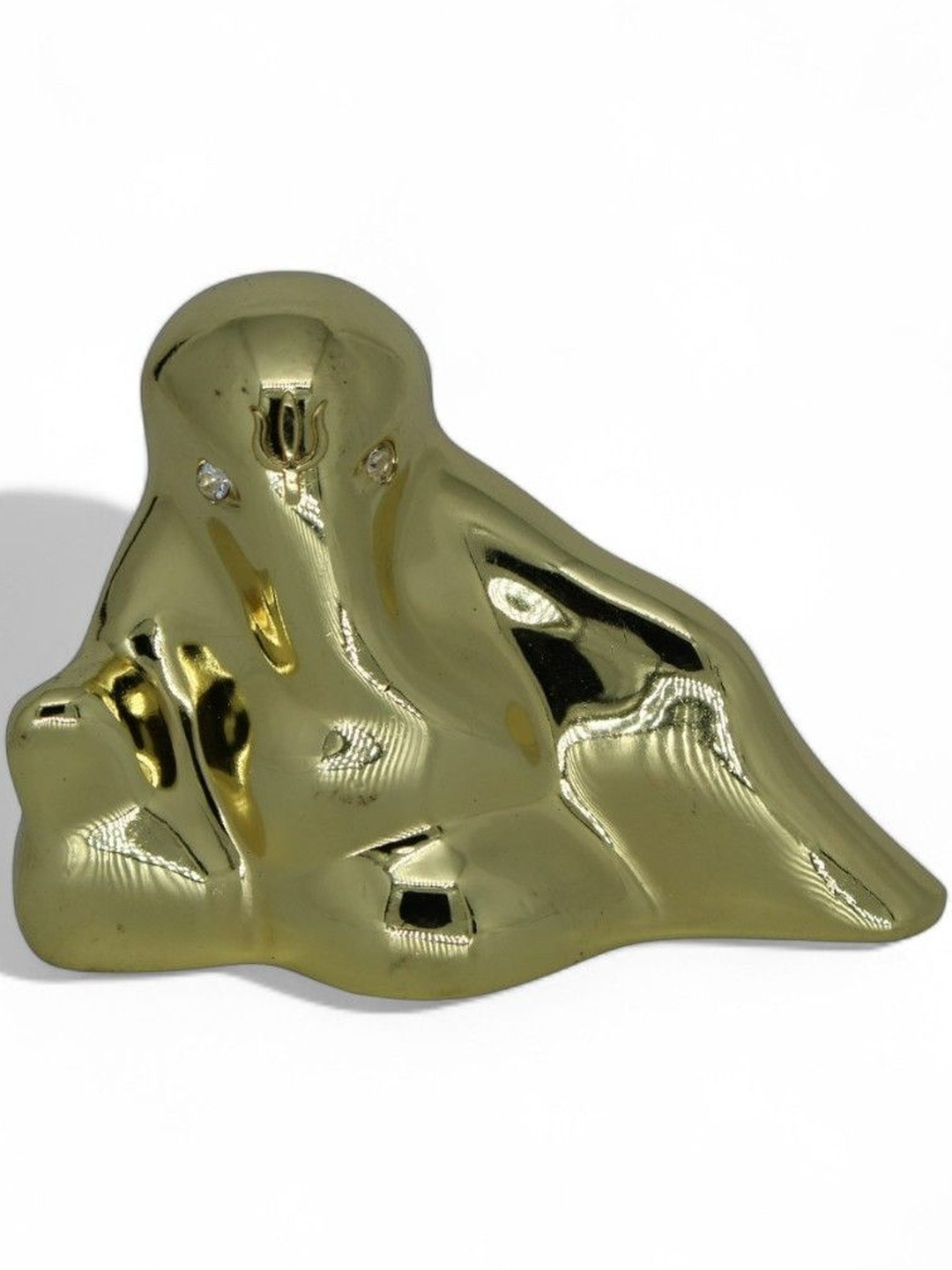 Adhvik Gold-Toned Lord Aaram Rest Ganesha Idol Showpiece