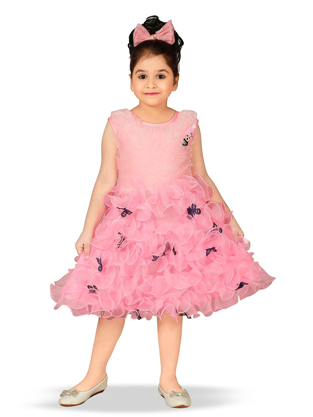 Nickys Disegno Girls Sleeveless Fit & Flare Dress