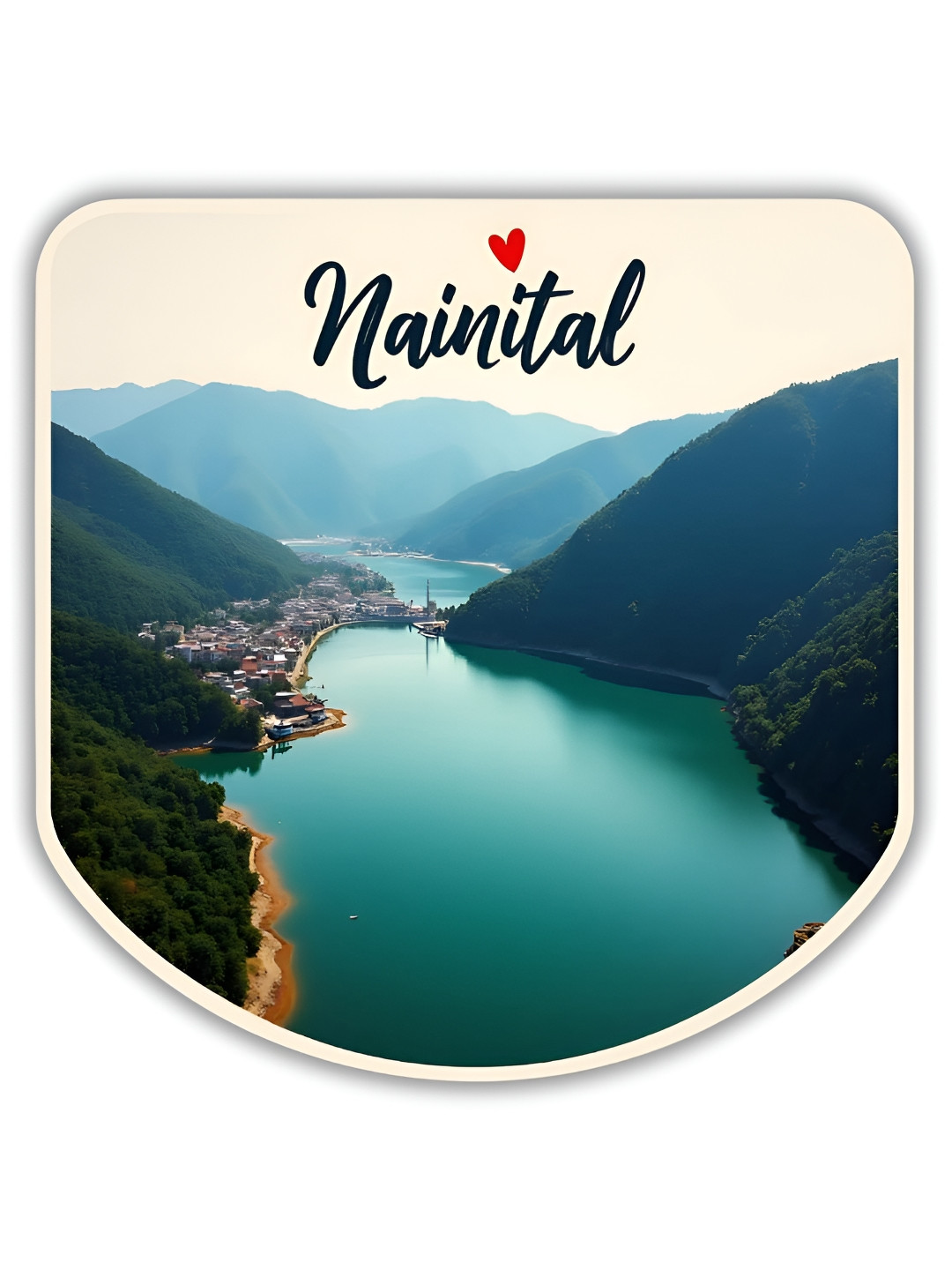 GIFTSHALA Blue & Green Graphic Printed Fridge Decorative Magnet