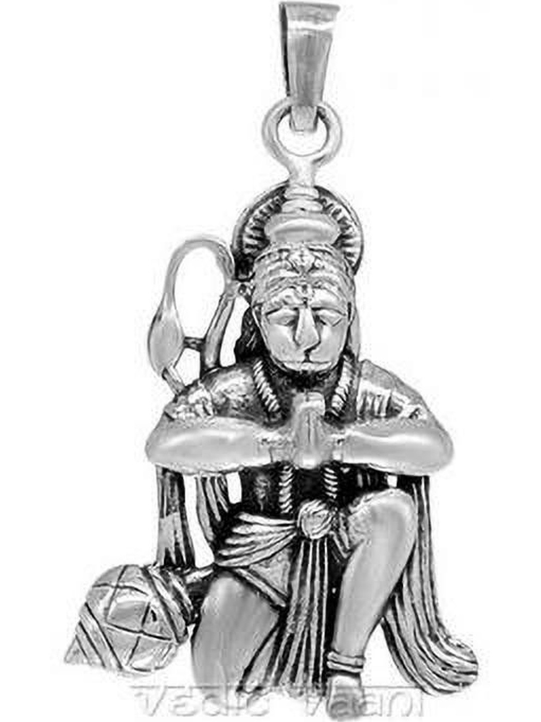 RAVIOUR LIFESTYLE Unisex Hanuman ji Silver Pendant