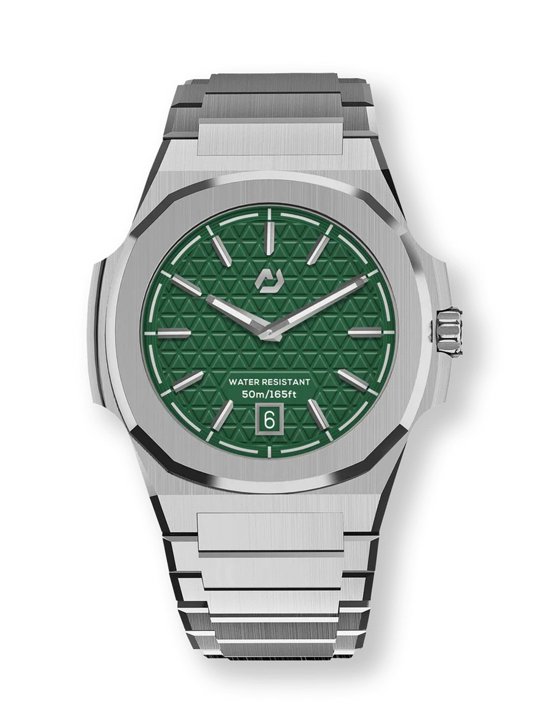 NUUN OFFICIAL Men Dial & Stainless Steel Analogue Watch MT Silver 40.5mm Index