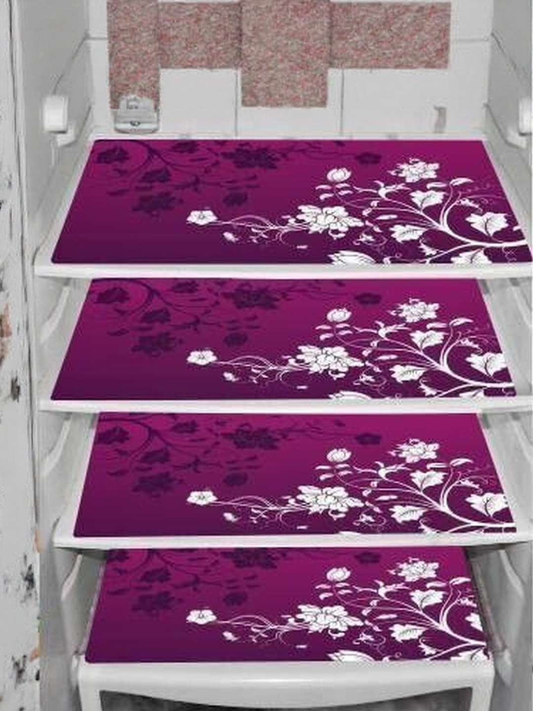 Cread Craft Set Of 4 Refrigerator Mat