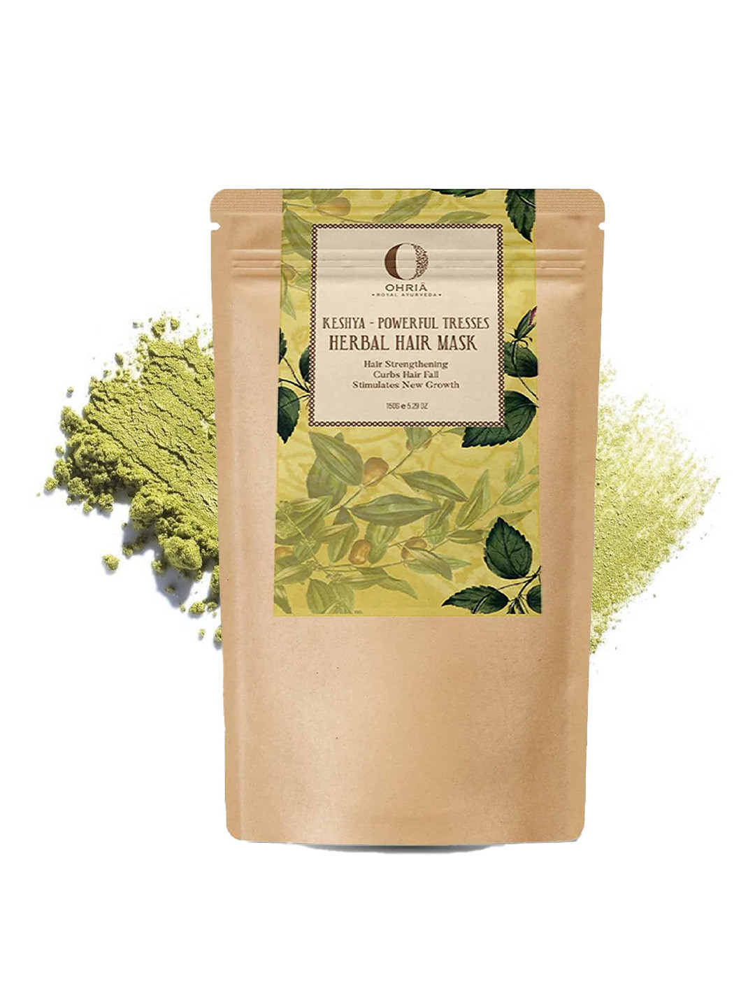 Keshya Powerful Tresses Herbal Hair Mask For Hair Strengthening & Deep Conditioning - 150g