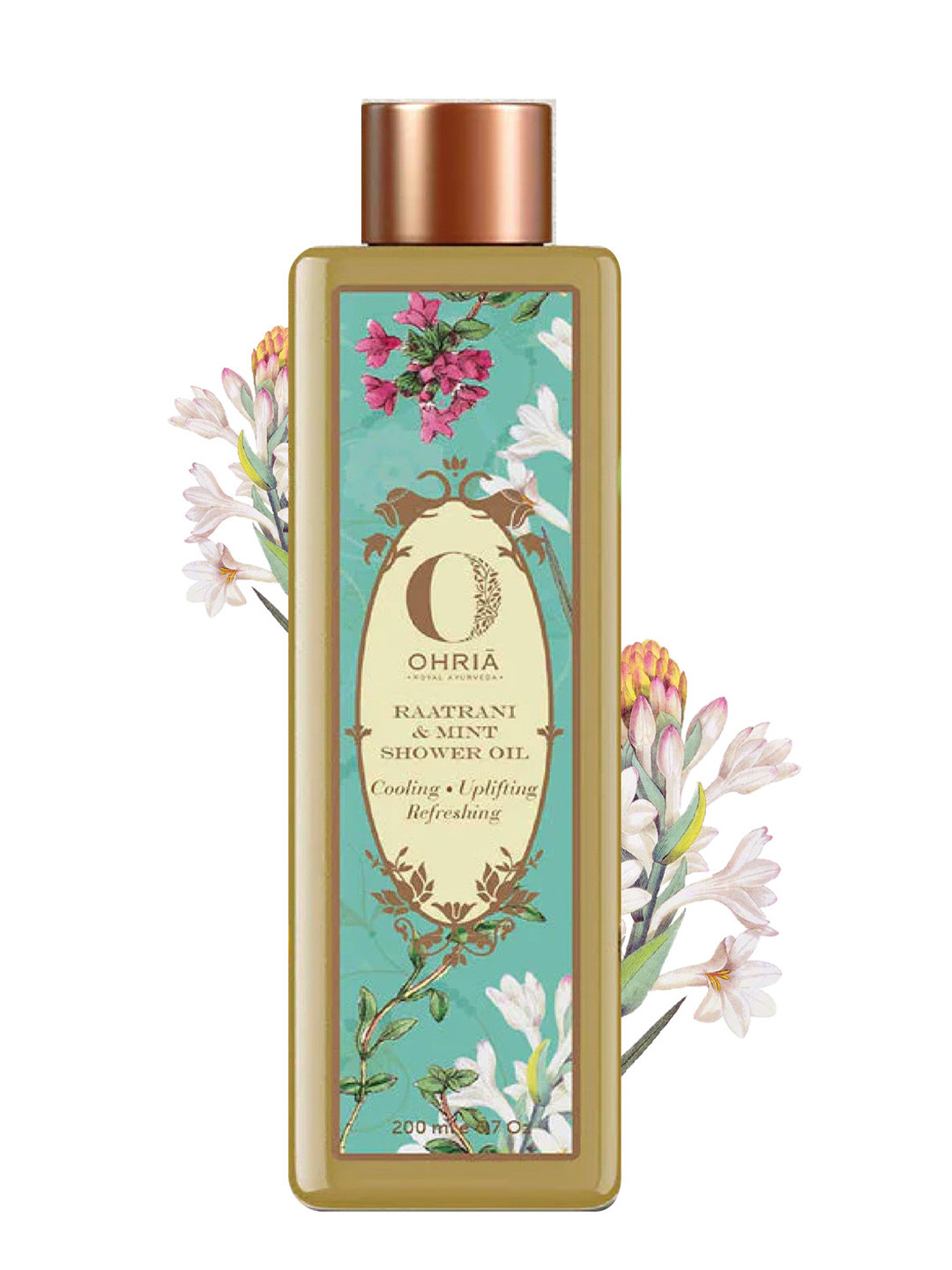 OHRIA AYURVEDA Raatrani & Mint Shower Oil- 200ml