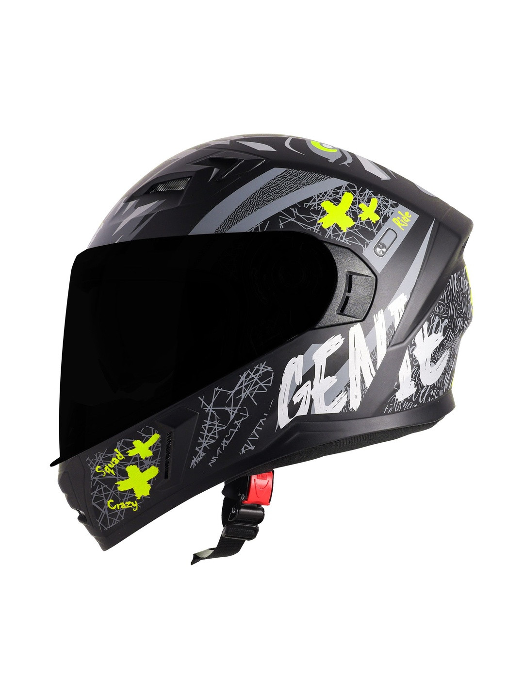Steelbird SBA 21 Genie Full Face Scratch Resistant Motorbike Helmet