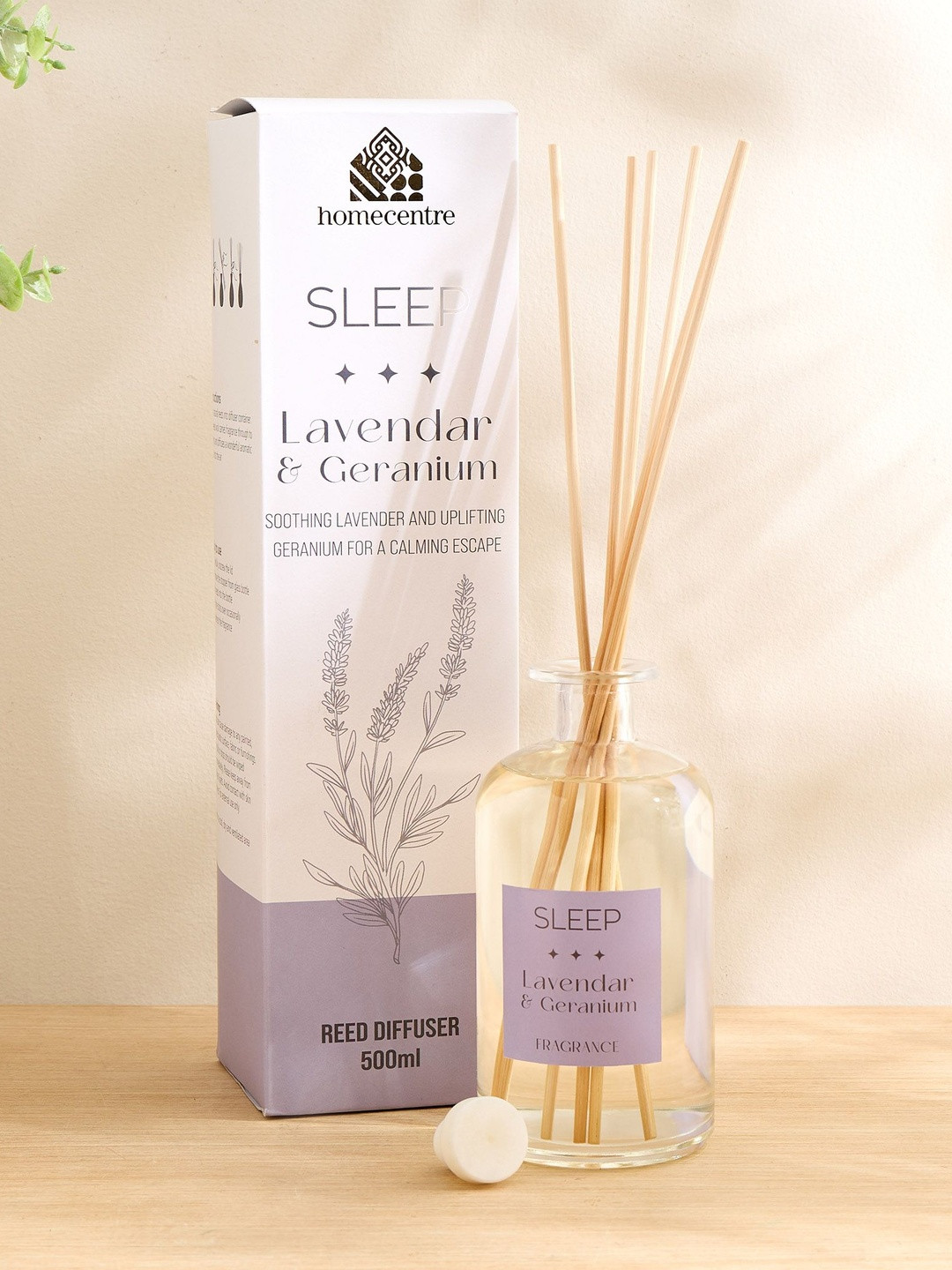 Home Centre Sleep Lavender & Geranium Aroma Reed Diffuser - 500ml