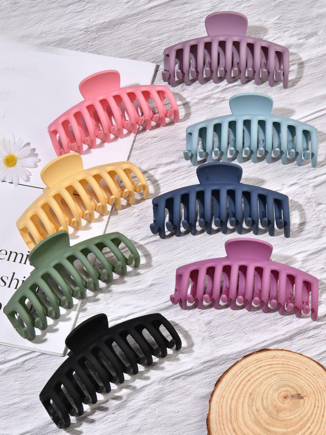 DOCTOR HEALTH SUPER SOFT Women Set of 2 Matt Finished Hair Claw Clip