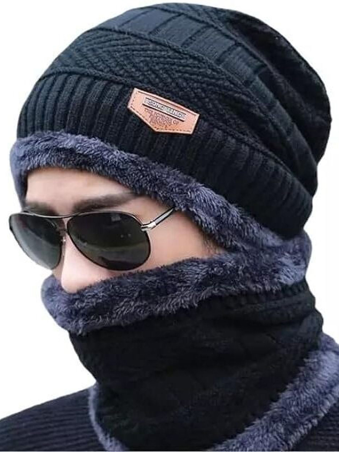 FLEXCYCAP Men Woollen Beanie Cap With Visor