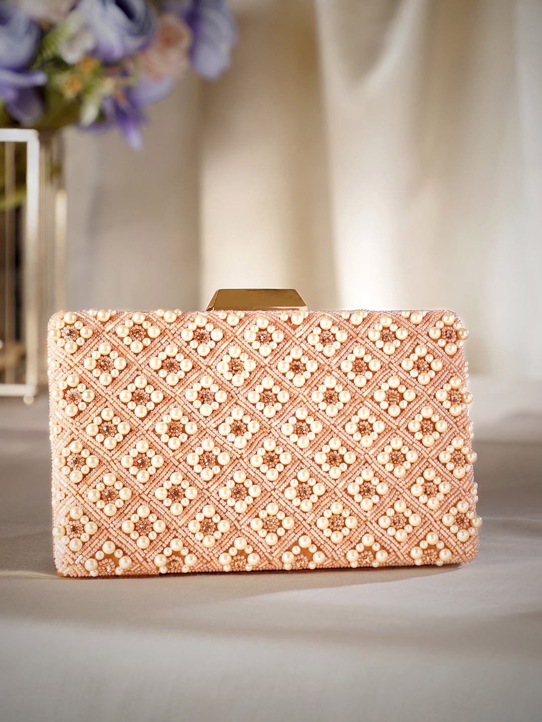 Rubans Embellished Shopper Handheld Bag