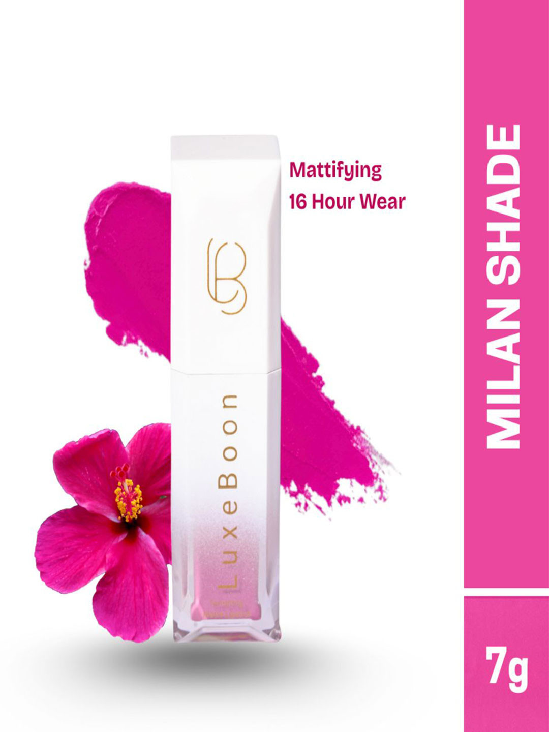 LUXEBOON Tempting Non Transfer Long Lasting Non-Sticky Matte Lipstick - 7 ml - Milan