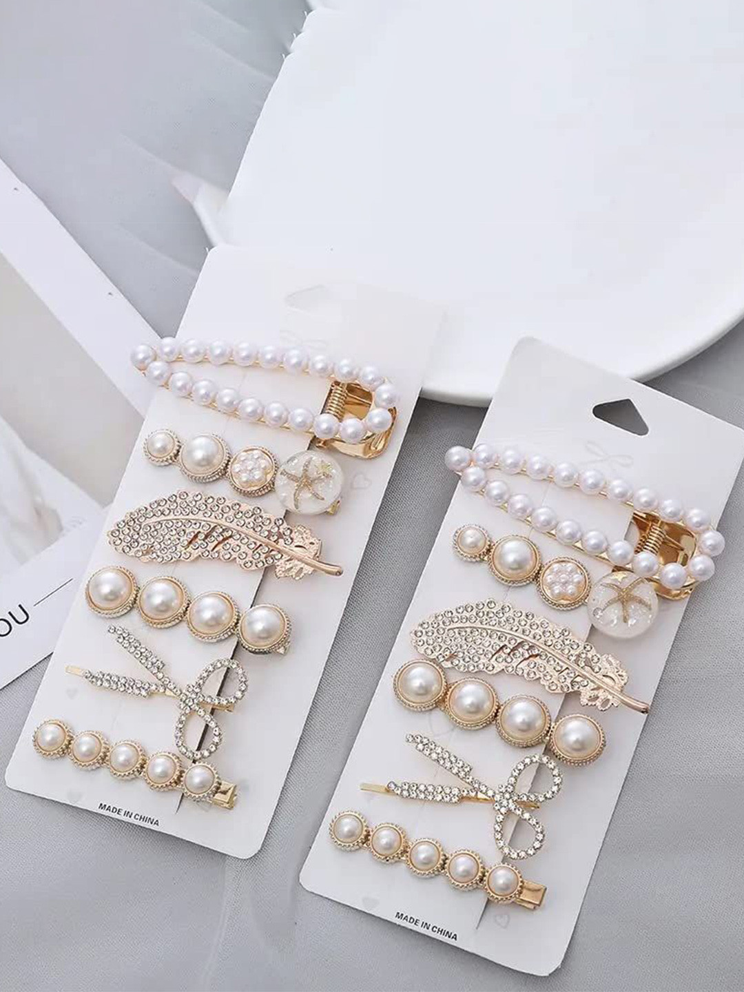 GOWRI TEX Women set of 12 Korean Clips and Pins Claw Clip