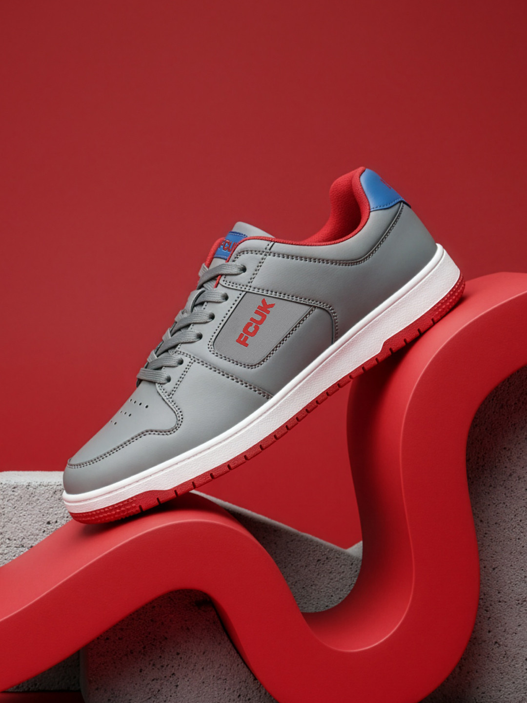 FCUK Men Perforated Sneakers