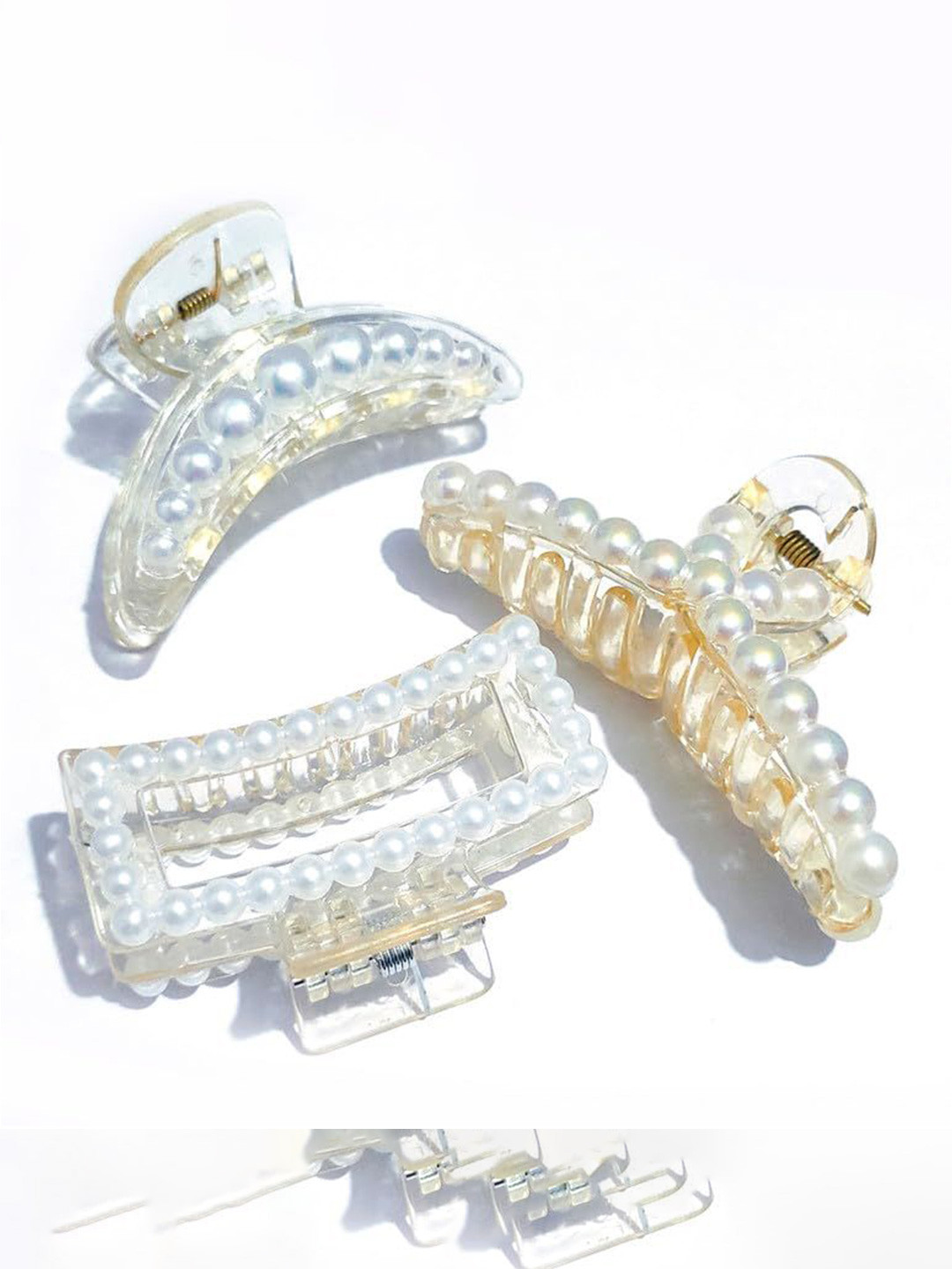 DOCTOR HEALTH SUPER SOFT Women Set of 3 Multi Shape Claw Clip