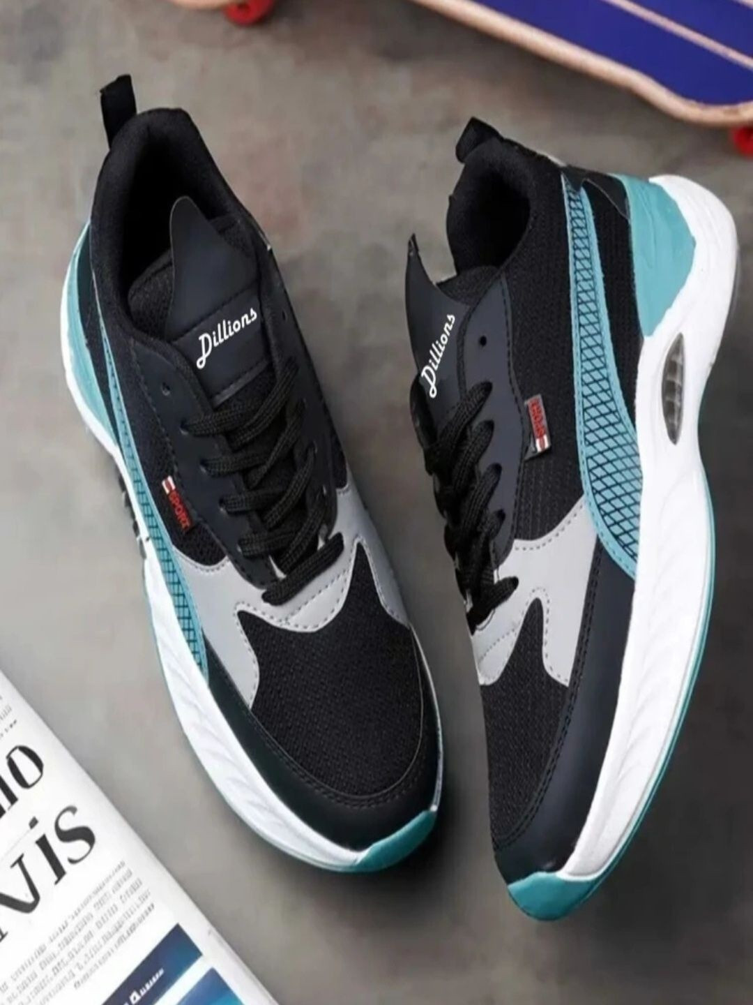 DILLIONS Men Colourblocked Lace-Ups Round Toe Sneakers