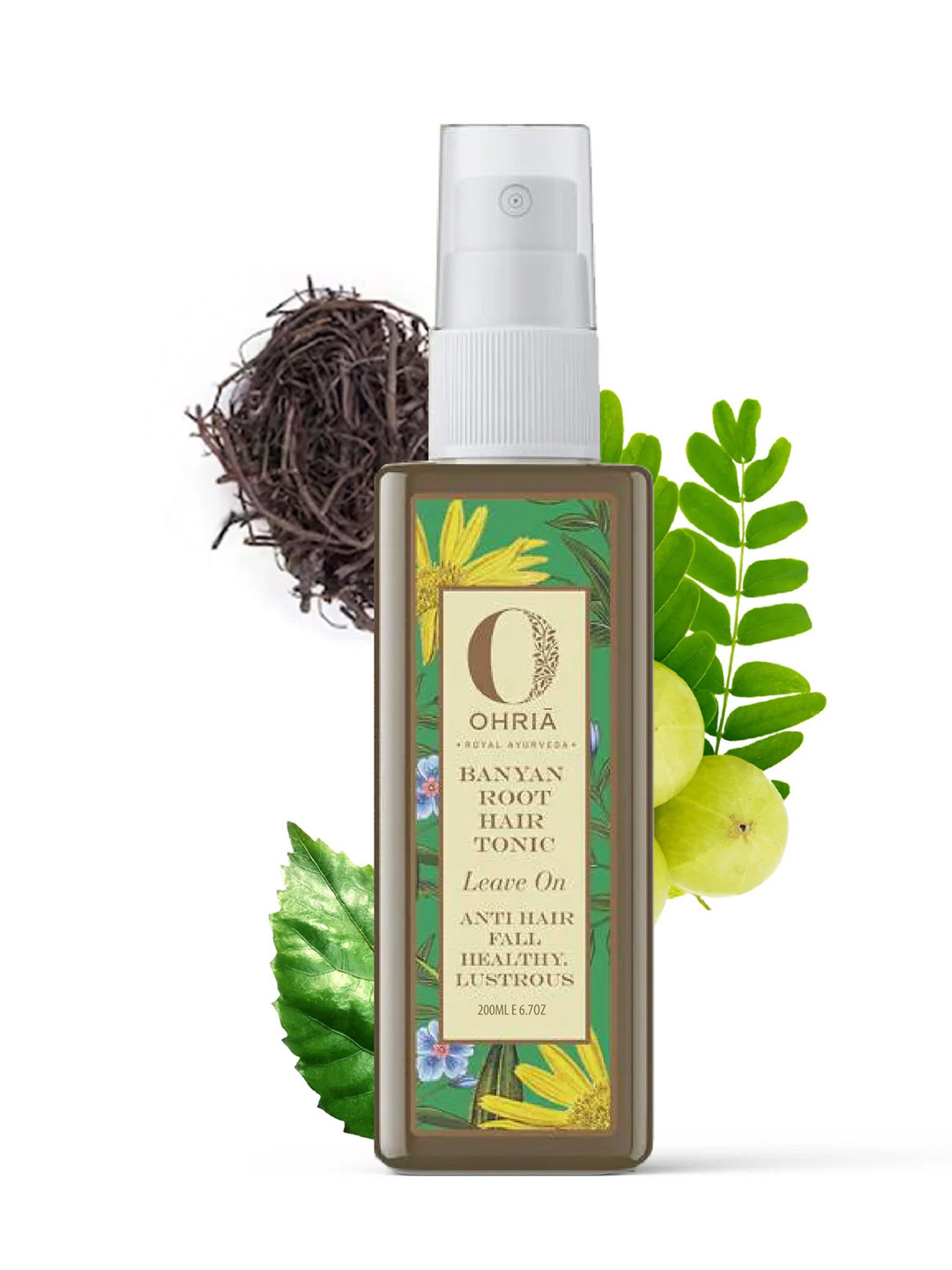 OHRIA AYURVEDA Banyan Root Ayurvedic Hair Tonic for Hair Fall Control & Growth - 200ml