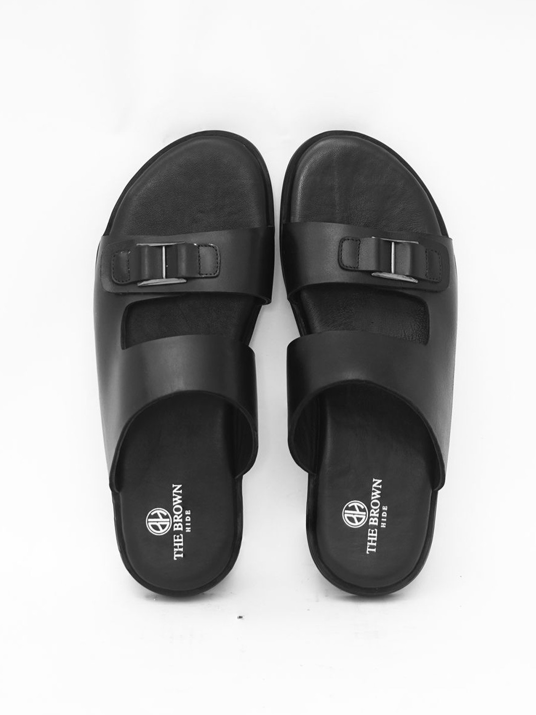 The Brown Hide Men Leather Comfort Sandals