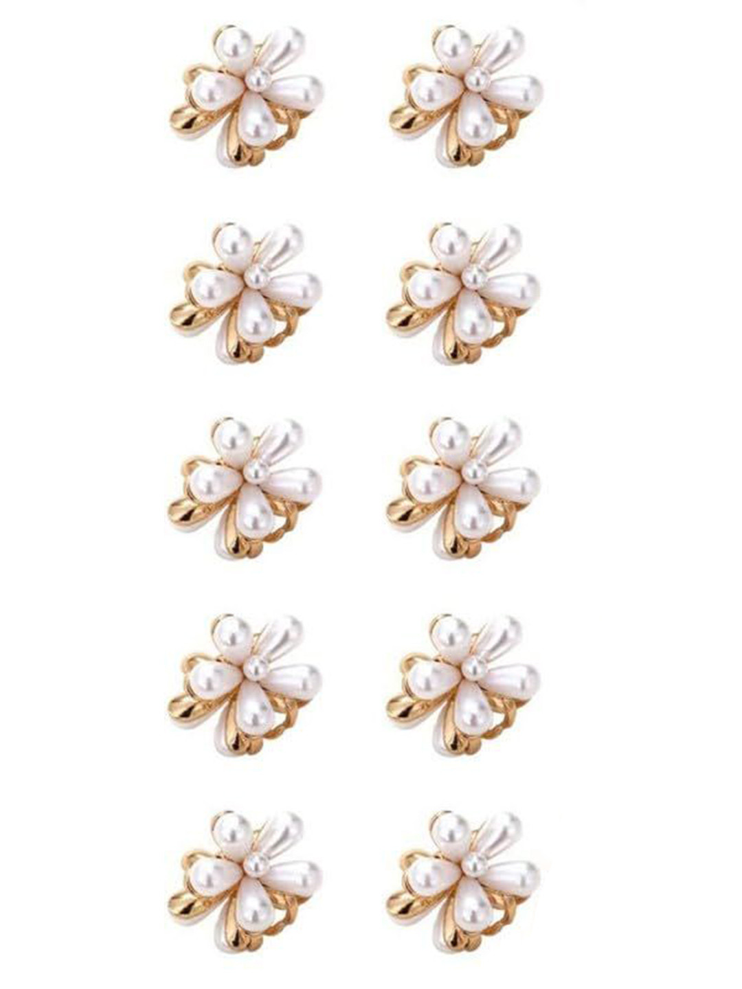 HANDBAG COLLECTION Women Set Of 10 Mini Claw Clip