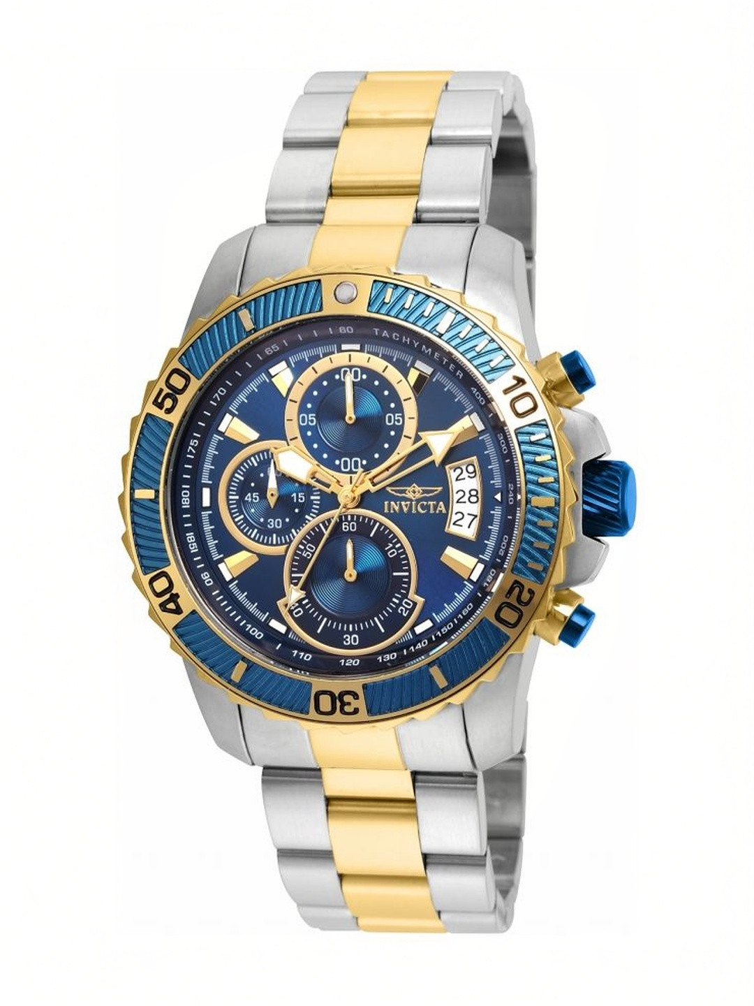 Invicta Men Dial & Stainless Steel Bracelet Style Straps Analogue Watch 22415