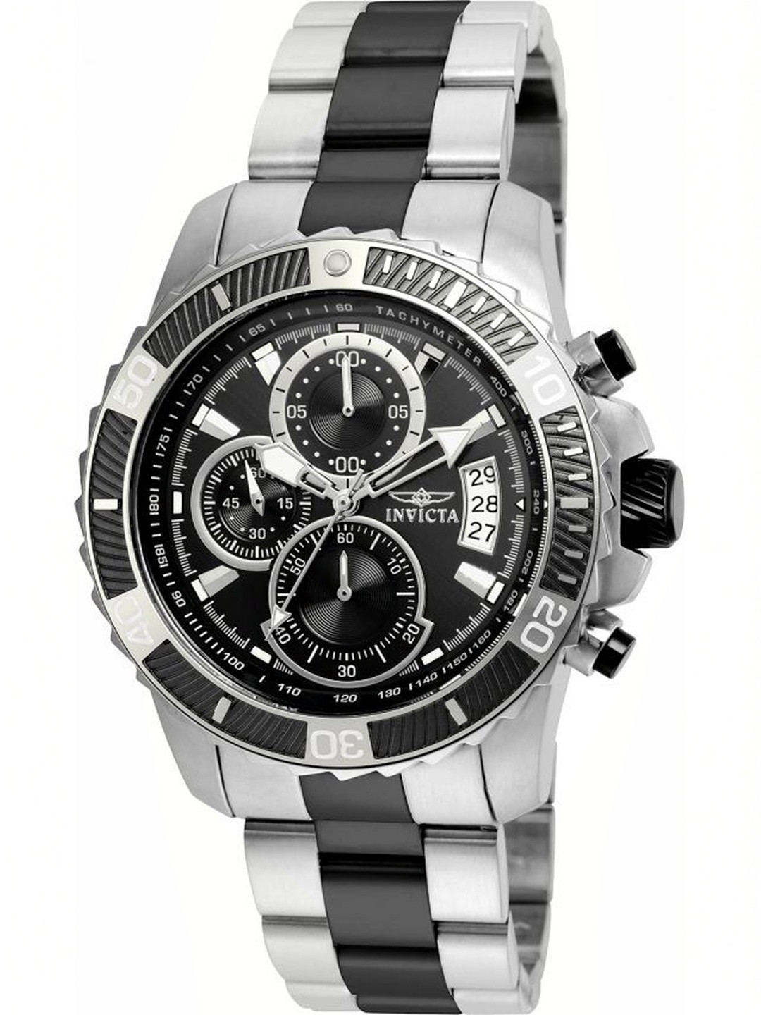 Invicta Men Dial & Stainless Steel Bracelet Style Straps Analogue Watch 22416