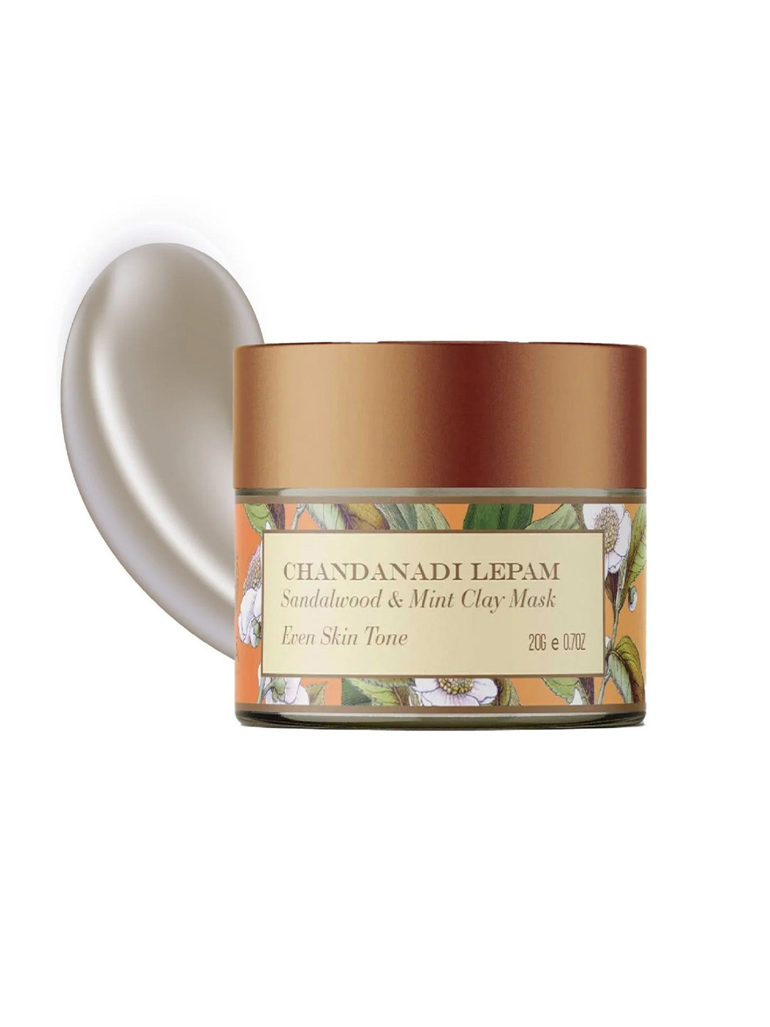 OHRIA AYURVEDA Chandanadi Lepam Sandalwood & Mint Clay Mask For Even Skin Tone - 20g