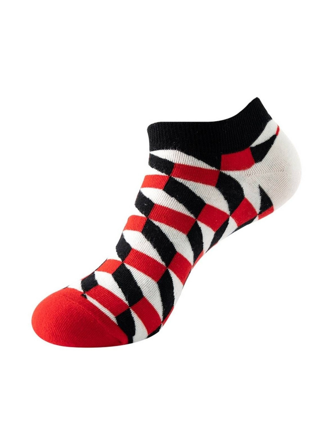 The Tie Hub Unisex Geometric Design Patterned Cotton Ankle Length Socks