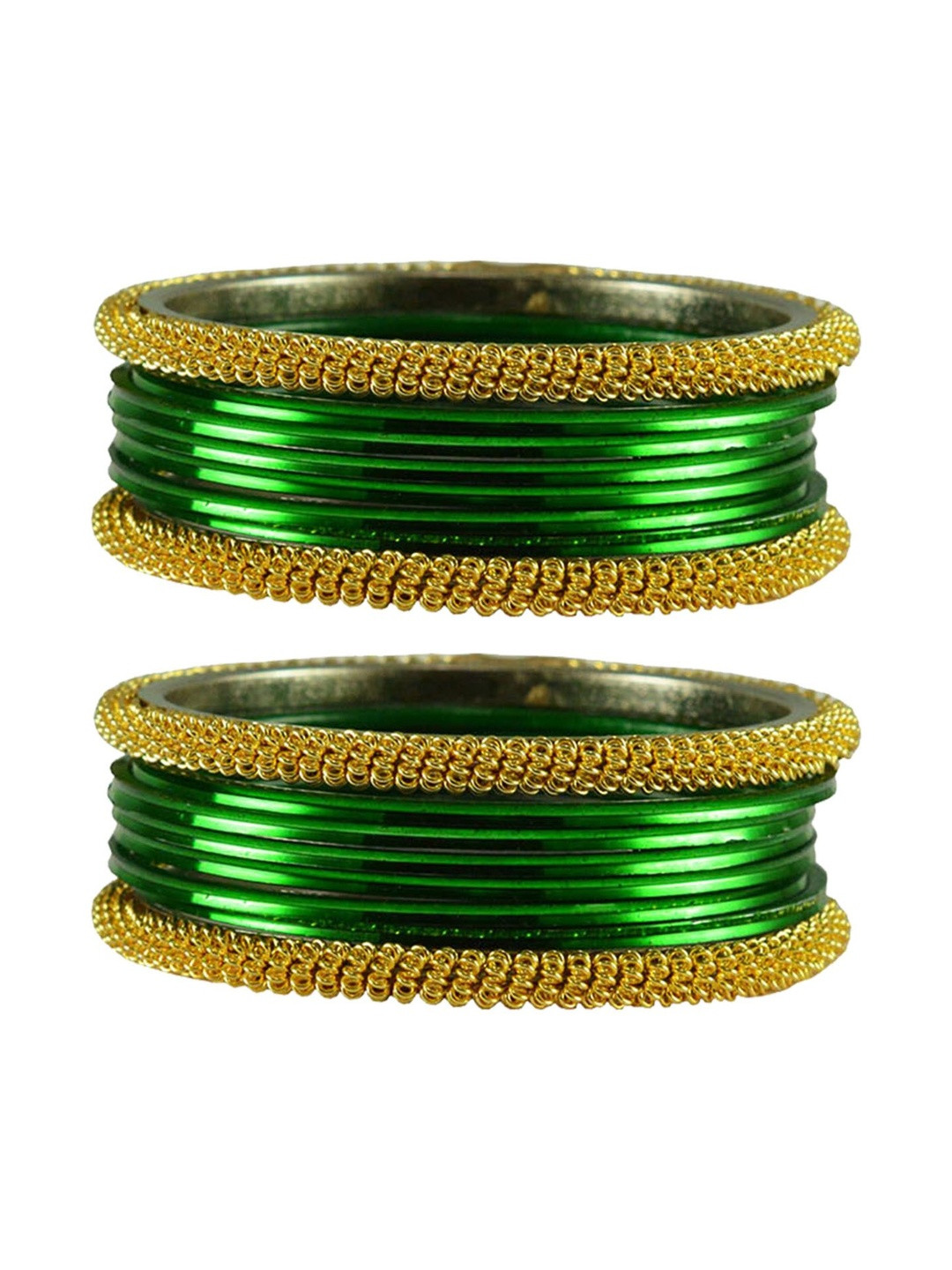 Vidhya Kangan Set Of 16 Gold-Plated Bangles