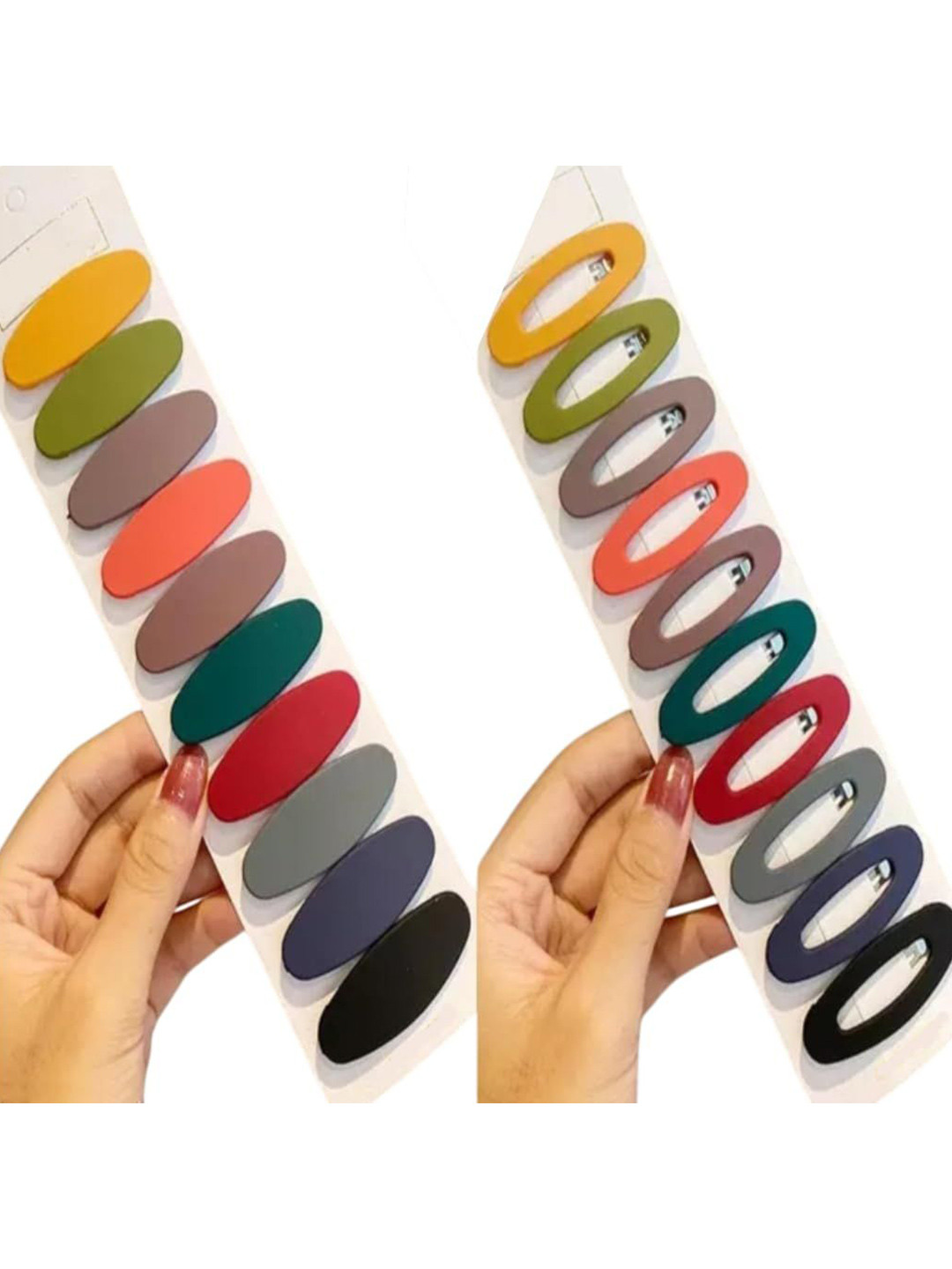 KHANBAGSTORE Women Set of 2 Tic Tac Korean Hair Pin Hair Clip