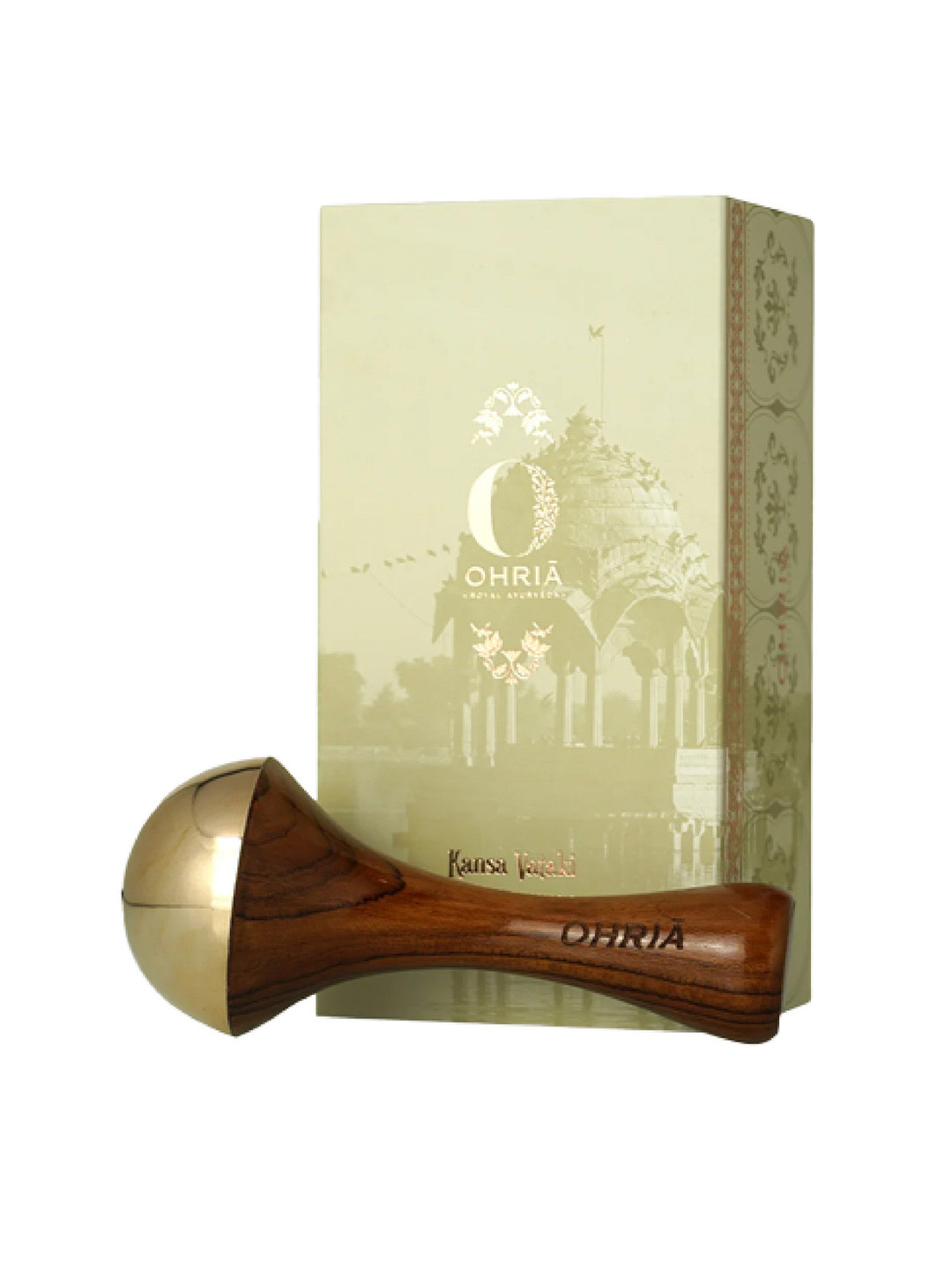 OHRIA AYURVEDA Kansa Body Massage Wand for Stress Relief-Joint Mobility & Skin Glow