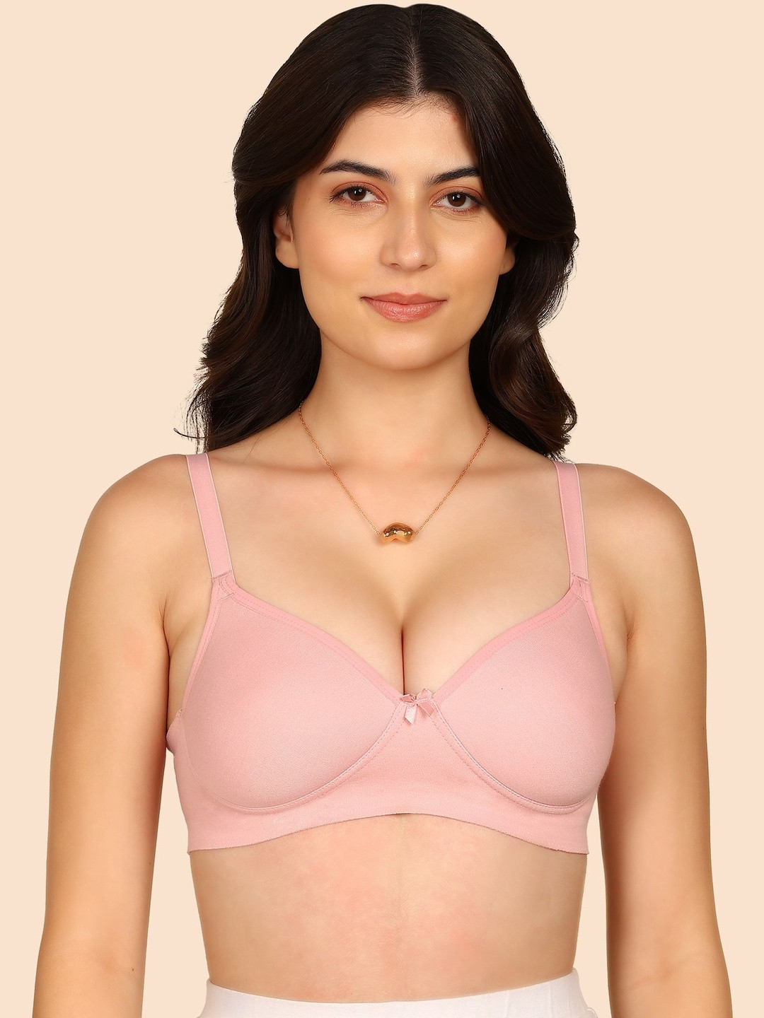 KOMLI Bonded Breathable Cotton Full Coverage Padded Bra