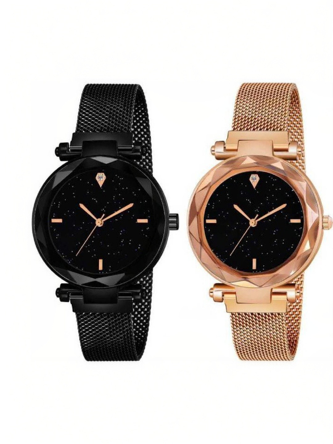 SZN Women Dial & Straps Analogue Watch MG GOLD &BLK