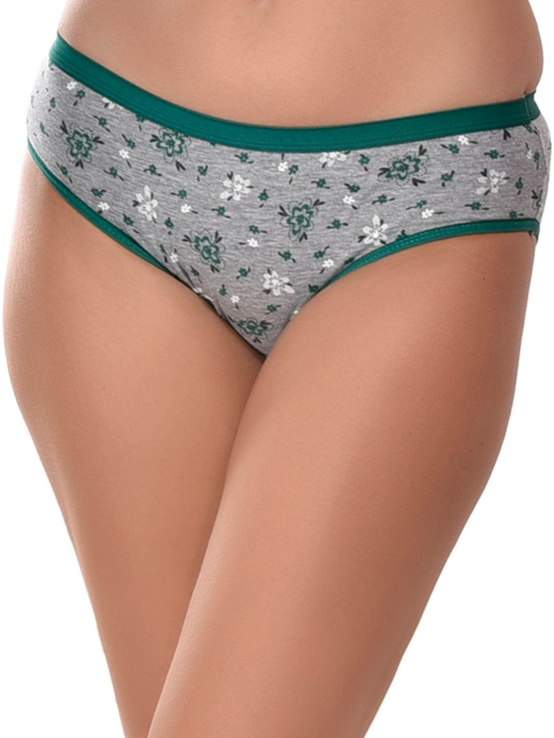 Viral Girl Women Pack Of 3 Floral Printed Mid-Rise Bikini Briefs