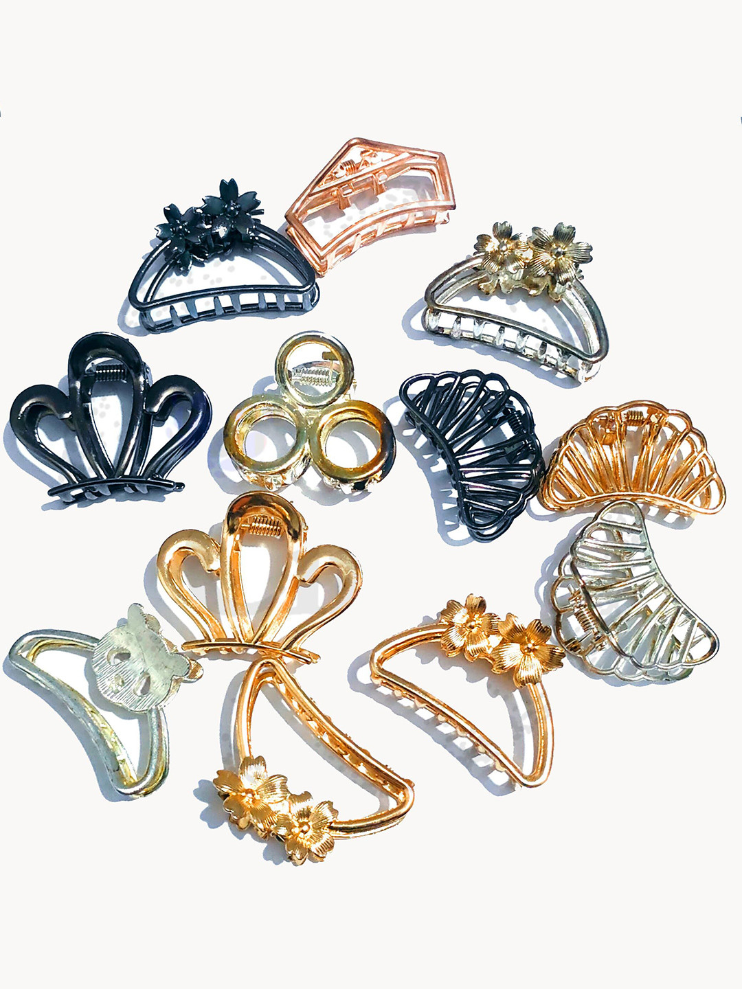 DOCTOR HEALTH SUPER SOFT Women Set of 6 Metal Claw Clip