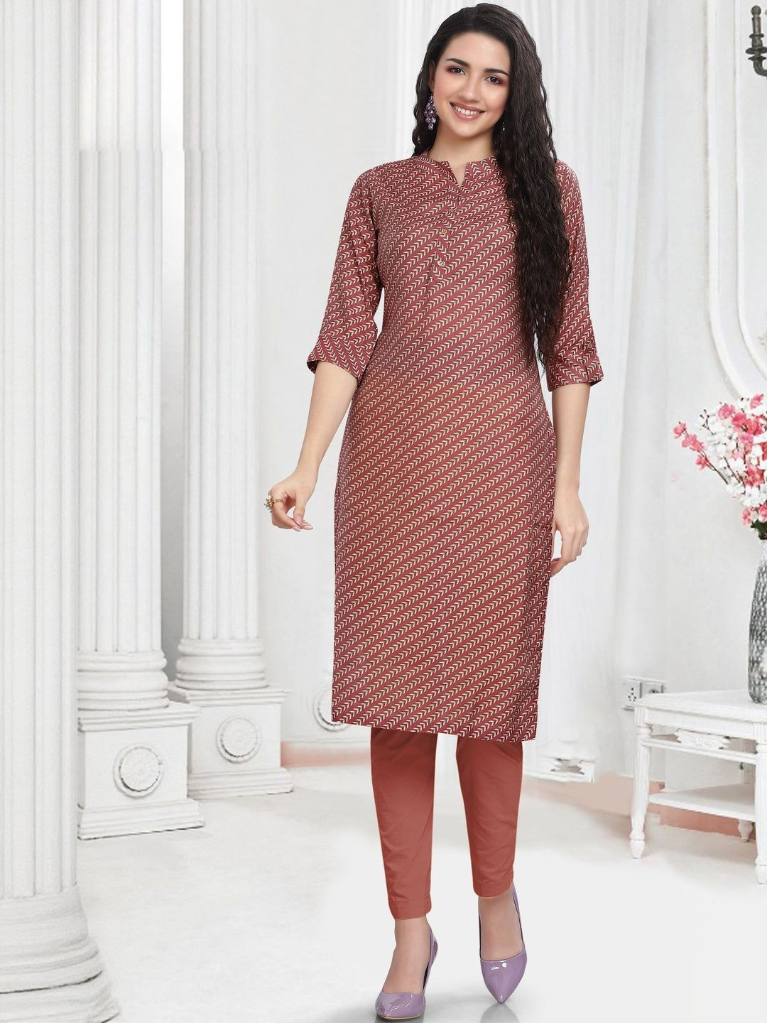 GREAT OUTFITS Geometric Printed Kurti