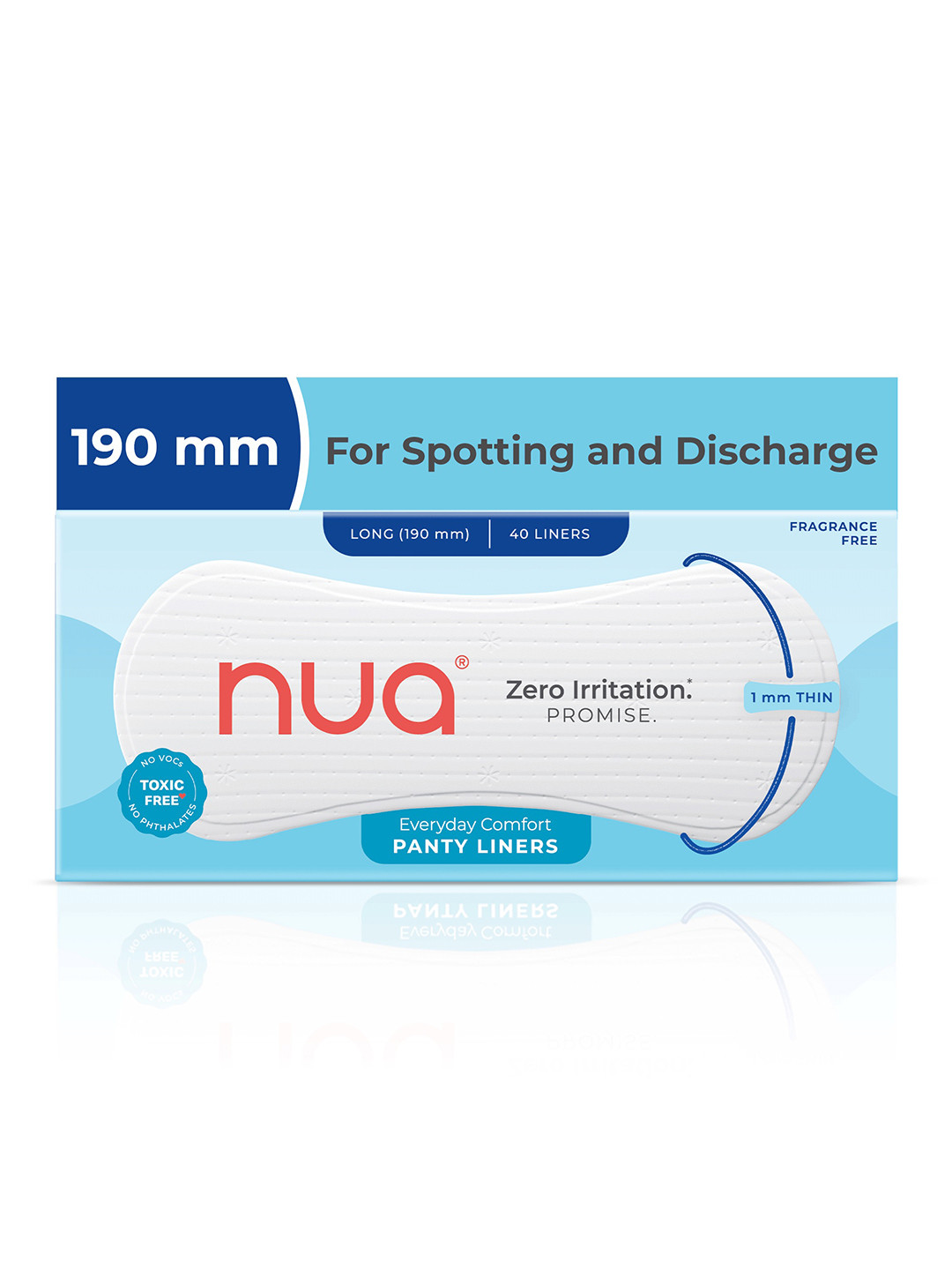 Nua Set Of 40 Ultra Soft Panty Liners - 190 mm