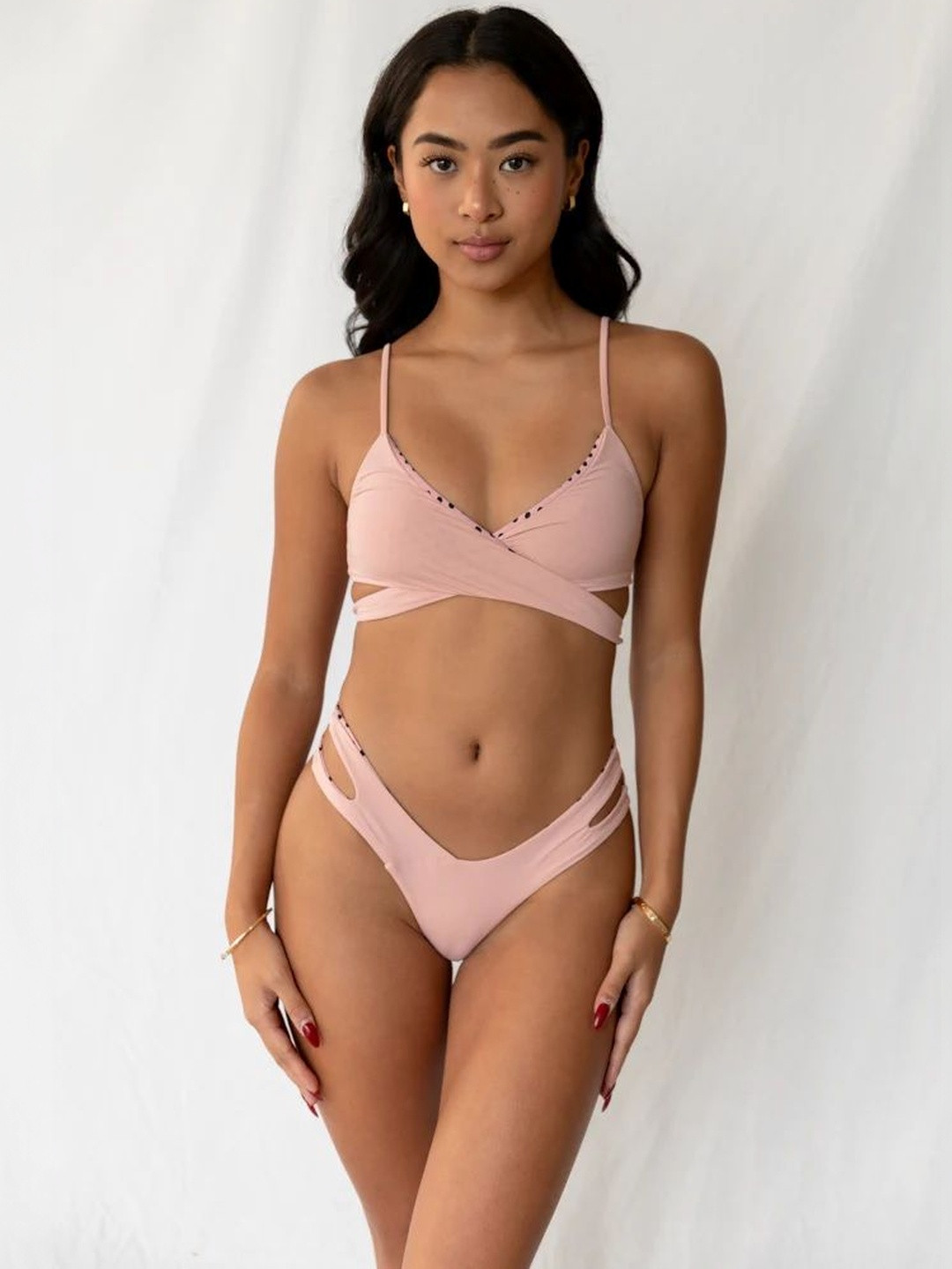 FAST CRY V-Neck Swim Bikini Set