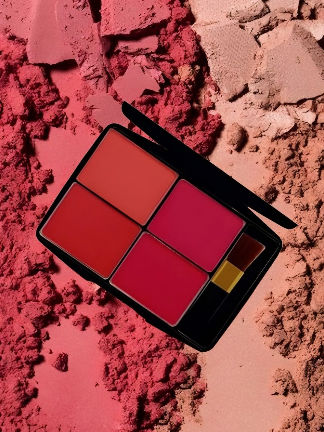 Elecsera Women 4 in 1 Cruelty-Free Blusher Palette Shade- 24